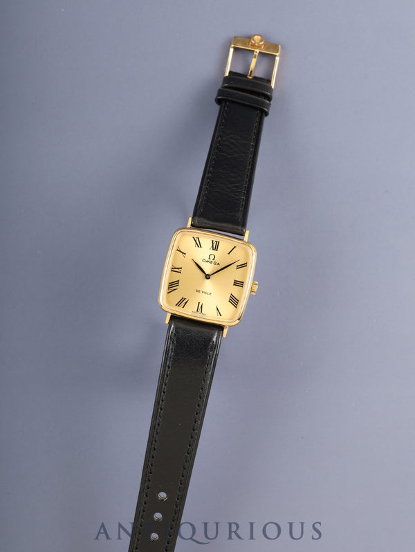オメガ デ・ヴィル 511.0415 スクエア 手巻き Cal.625 GP 純正革ベルト 純正ピンバックル(GP)シャンパン文字盤 箱 オーバーホール済み