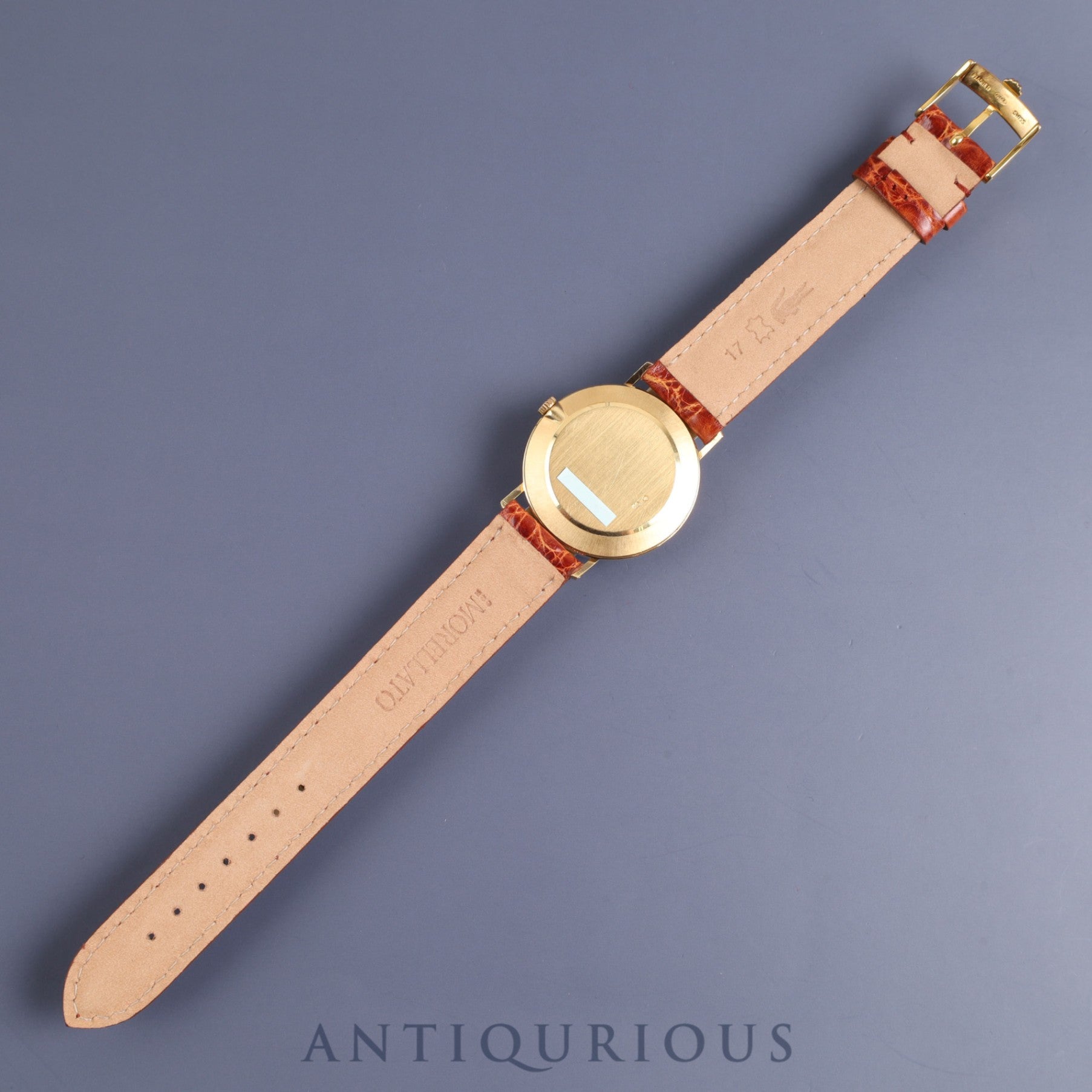 Rolex Cellini 4112 Manual winding Cal.1602 750 Leather Genuine buckle (GP) Engraved computer dial W serial (1994-1995) Overhauled