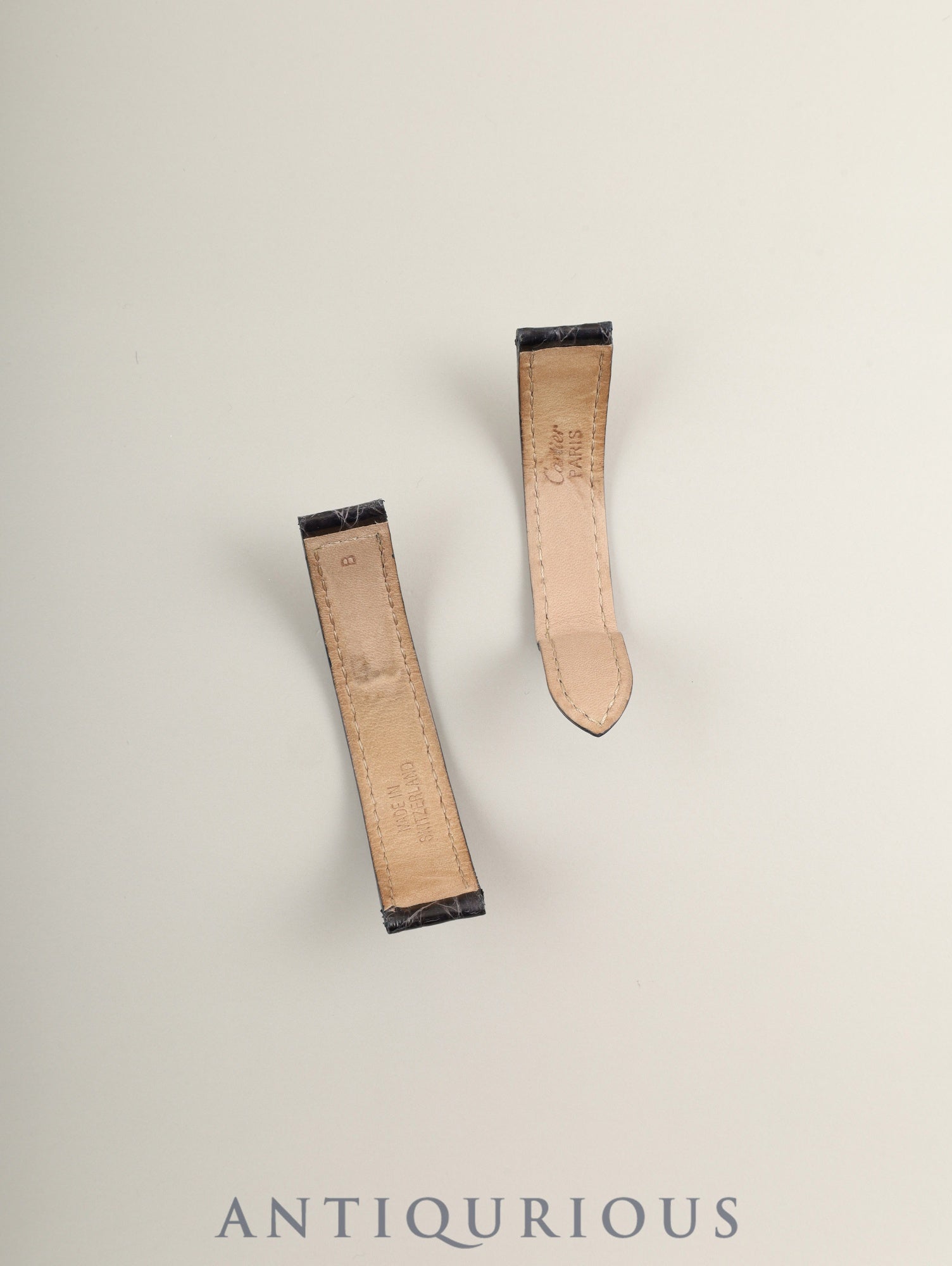 Cartier Must Tank MM W1013854 / 2415 Quartz SV925 Leather Genuine D-buckle (GP) Arabic CC Dial Box Booklet Warranty (2000) Overhauled