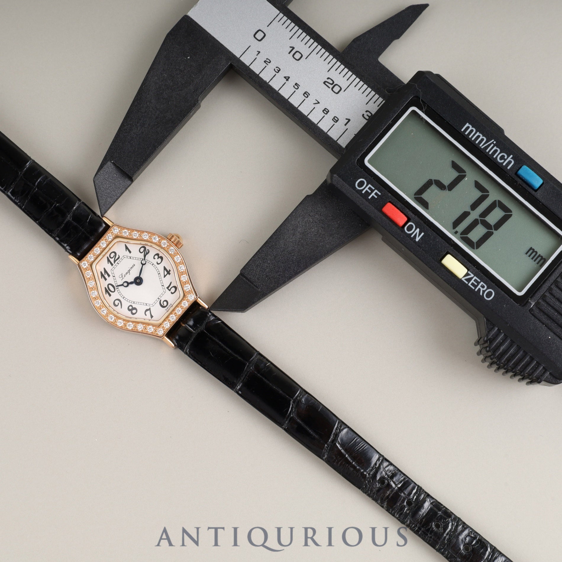 ロンジン ラ ヴィソント L5 184 9 クォーツ Cal.L963.2 750 純正革ベルト 純正尾錠(SS) ホワイトアラビア文字盤 オーバーホール済み