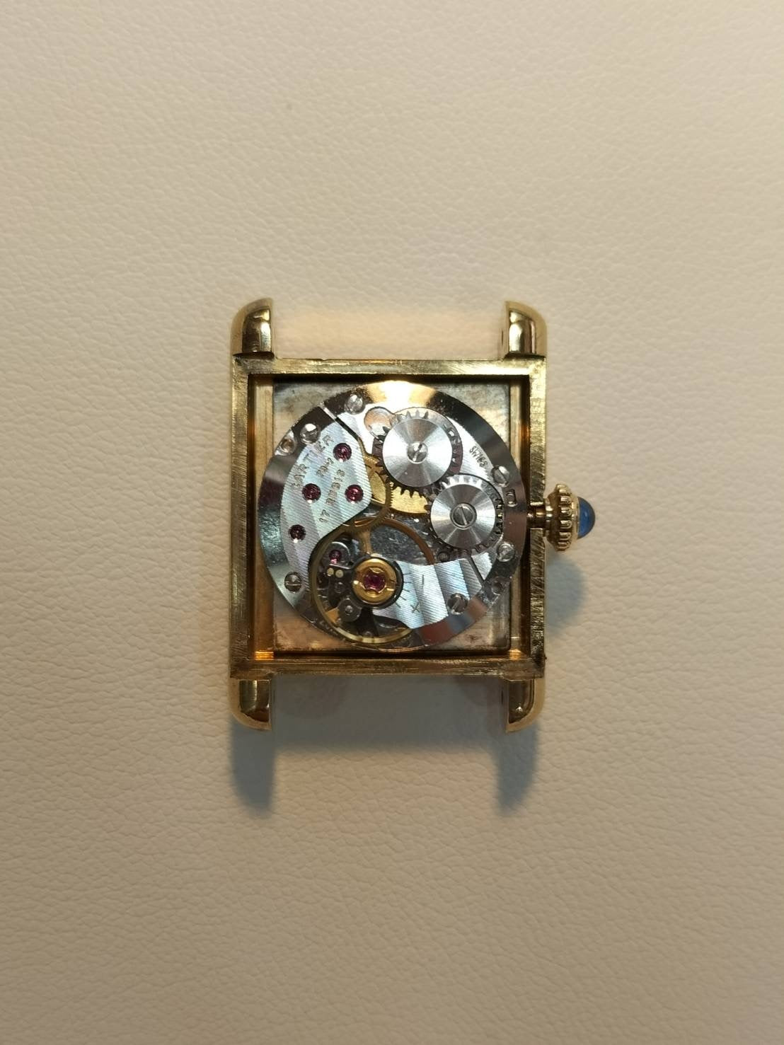 カルティエ マストタンク SM 手巻き Cal.78-1 SV925 革 純正ピンバックル(GP)ブラックローマン文字盤(SWISS表記 )オーバーホール済み