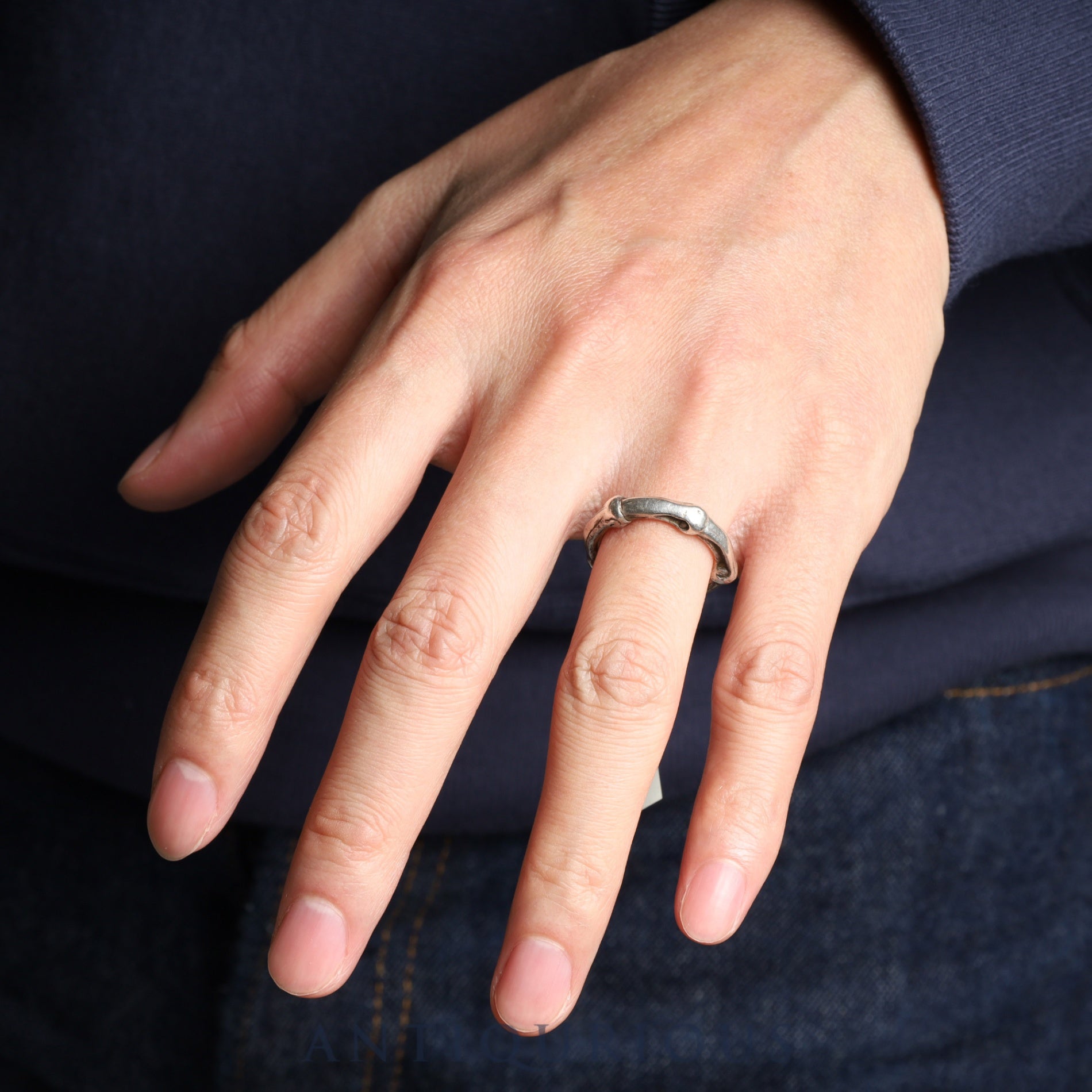 Tiffany ring, bamboo, SV925, size 11, engraved in 1996