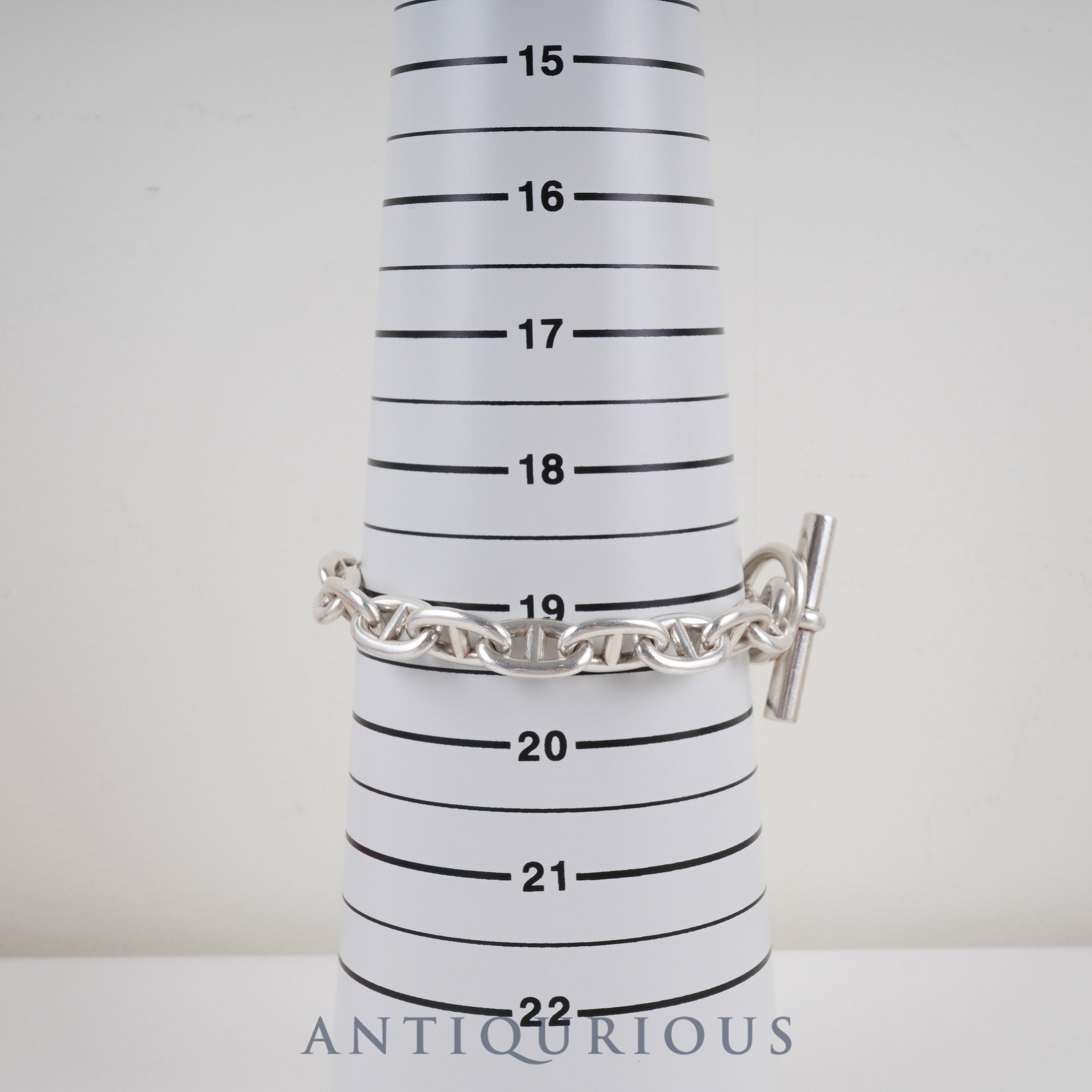 エルメス ブレスレット シェーヌダンクル MM スターリングシルバー 17コマ 15年刻