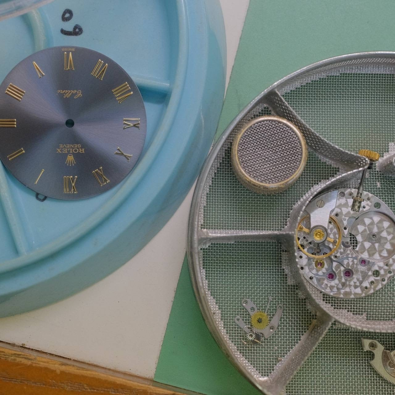 ロレックス チェリーニ 5112/8 手巻き Cal.1601 18KYG 革 純正尾錠(750)グレー文字盤 N番 1991年 保証書(1993年)