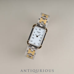 Hermès Cloajour CR1.220 Quartz Cal.976.001 SS/GP SS/GP White Dial Overhauled