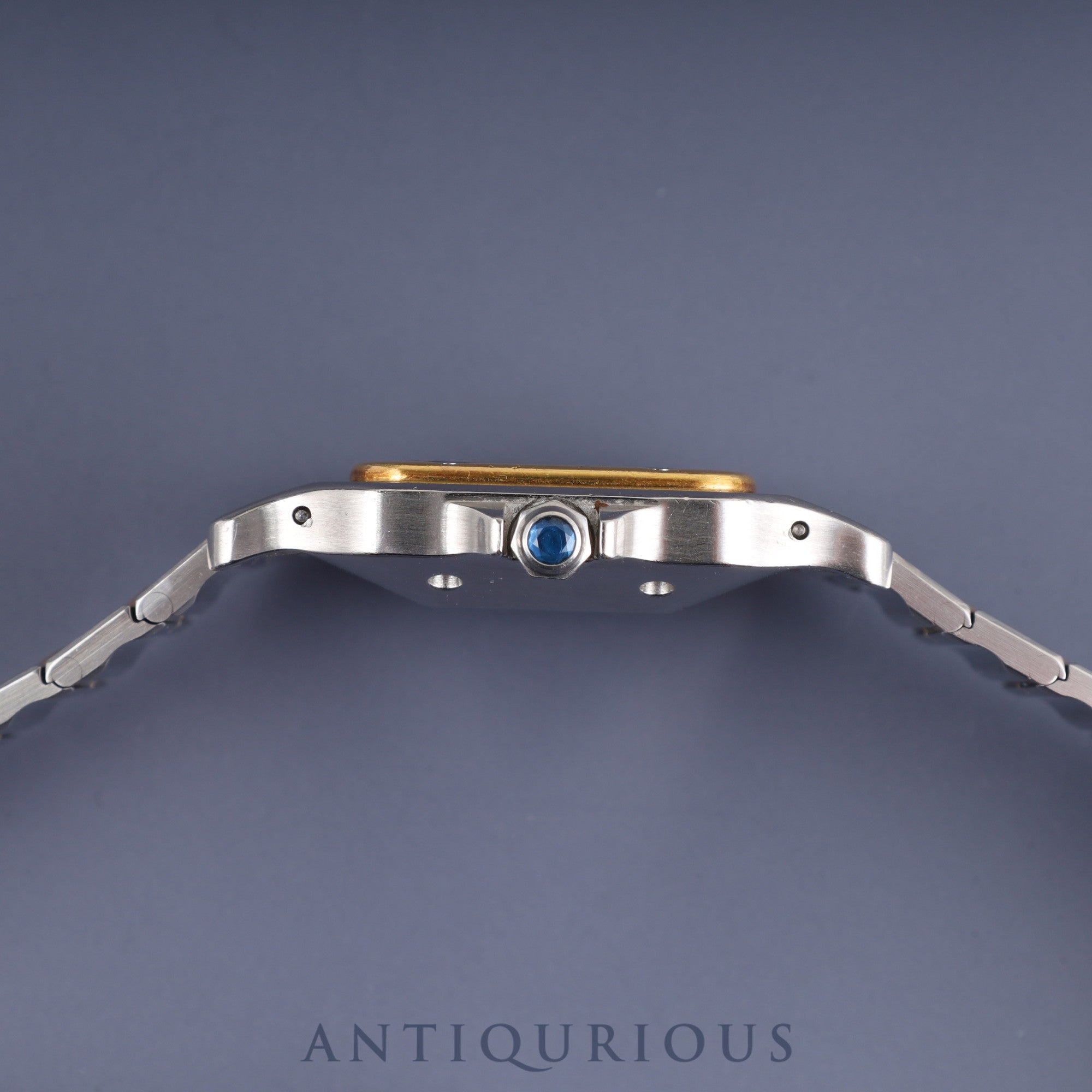 Cartier Santos Galbee LM 2961 Automatic SS/YG SS/YG Godron bracelet Ivory dial Overhauled