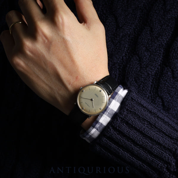 チューラー 10 84 H 手巻き Cal.320(プゾー製) WG 革 シャンパン文字盤 32mm