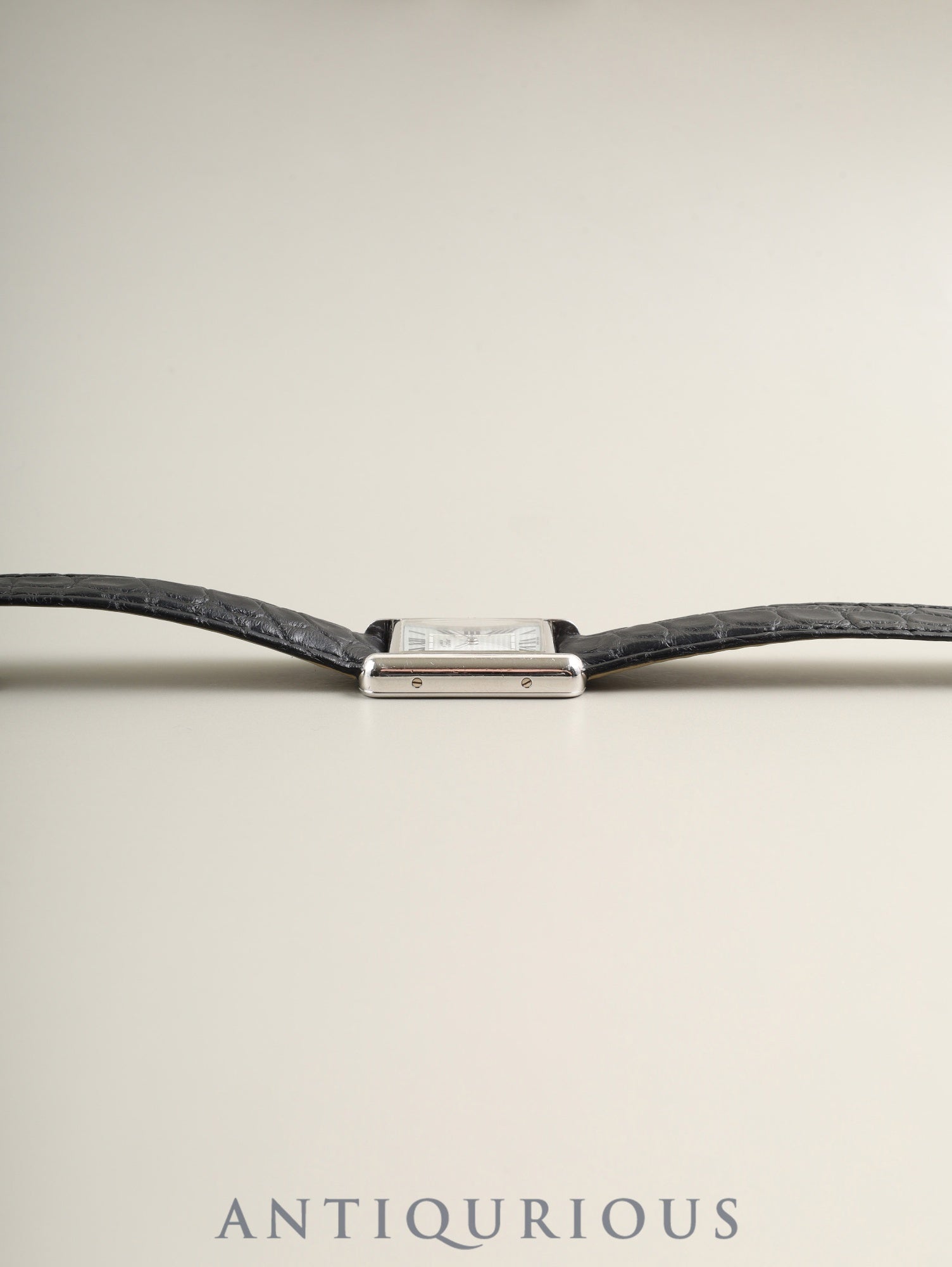 カルティエ マストタンク MM W1016530 / 2416 クォーツ Cal.057 SV925 純正革ベルト 純正Dバックル(SS) シルバーローマン文字盤(SWISS MADE表記 /クリスマス限定) 2000年頃 冊子 保証書 オーバーホール済み