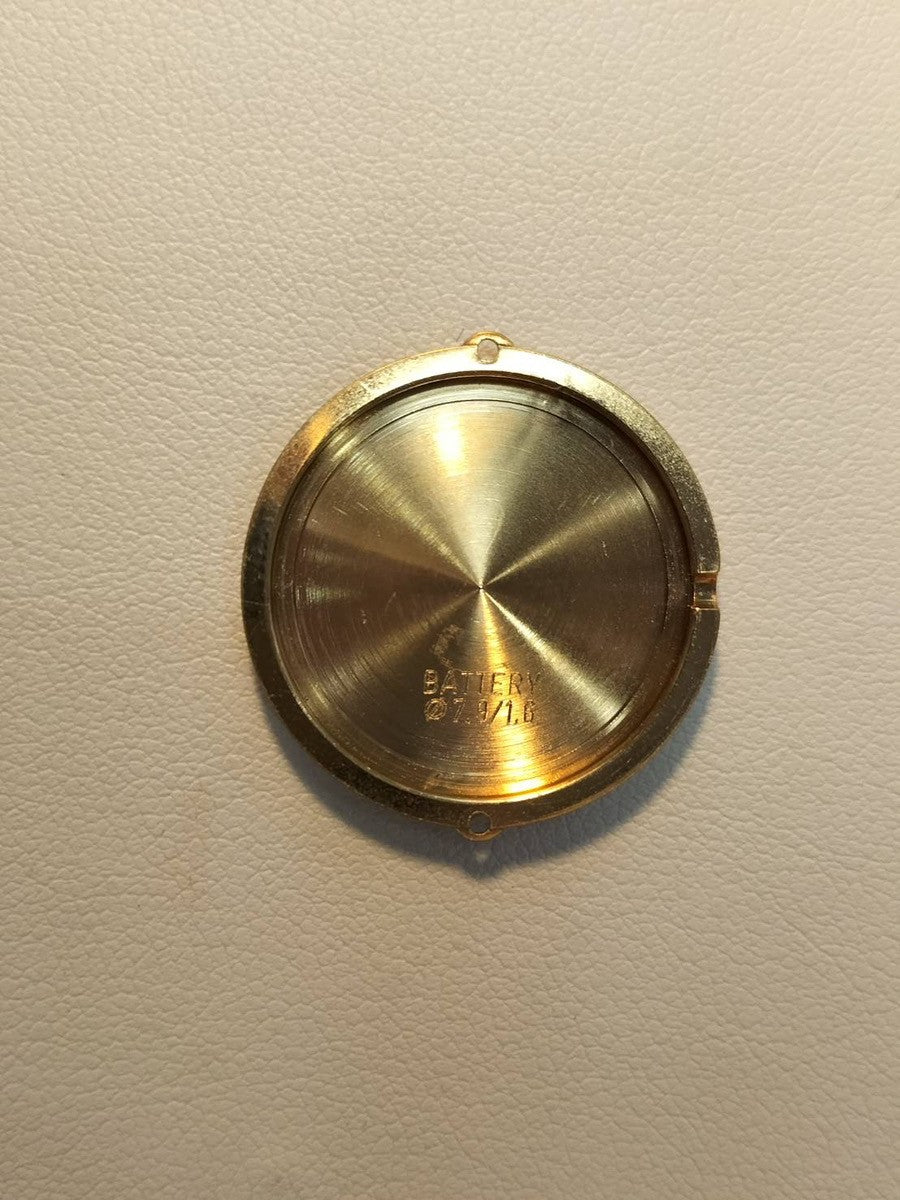 カルティエ マスト ヴァンドーム VLC SM クォーツ Cal.81 SV925 革 純正尾錠(GP) マホガニー文字盤(クラック) オーバーホール済み