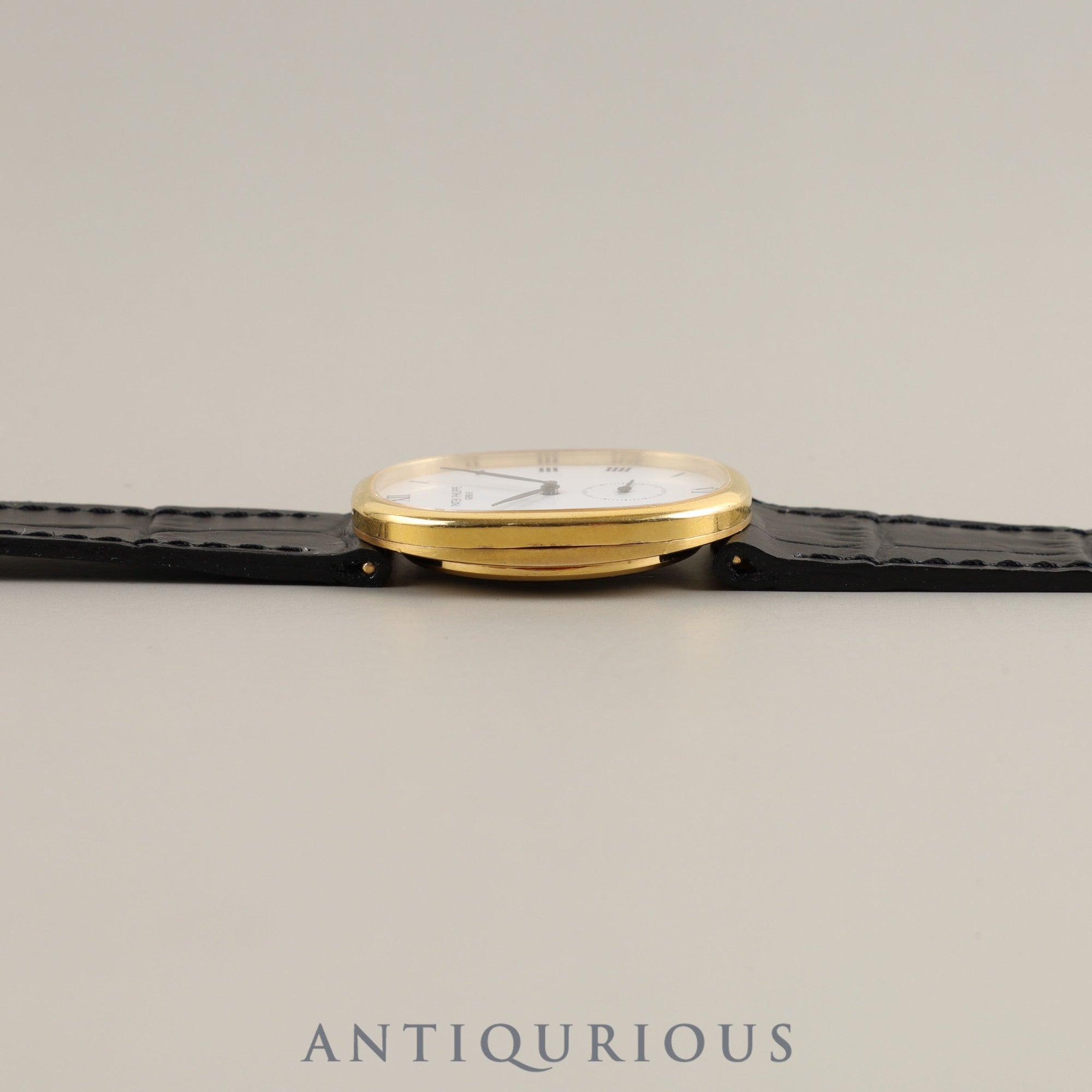 パテック・フィリップ ゴールデンエリプス 3948J 手巻き Cal.215 750 革 純正尾錠(750)ホワイトローマン文字盤 箱 タグ