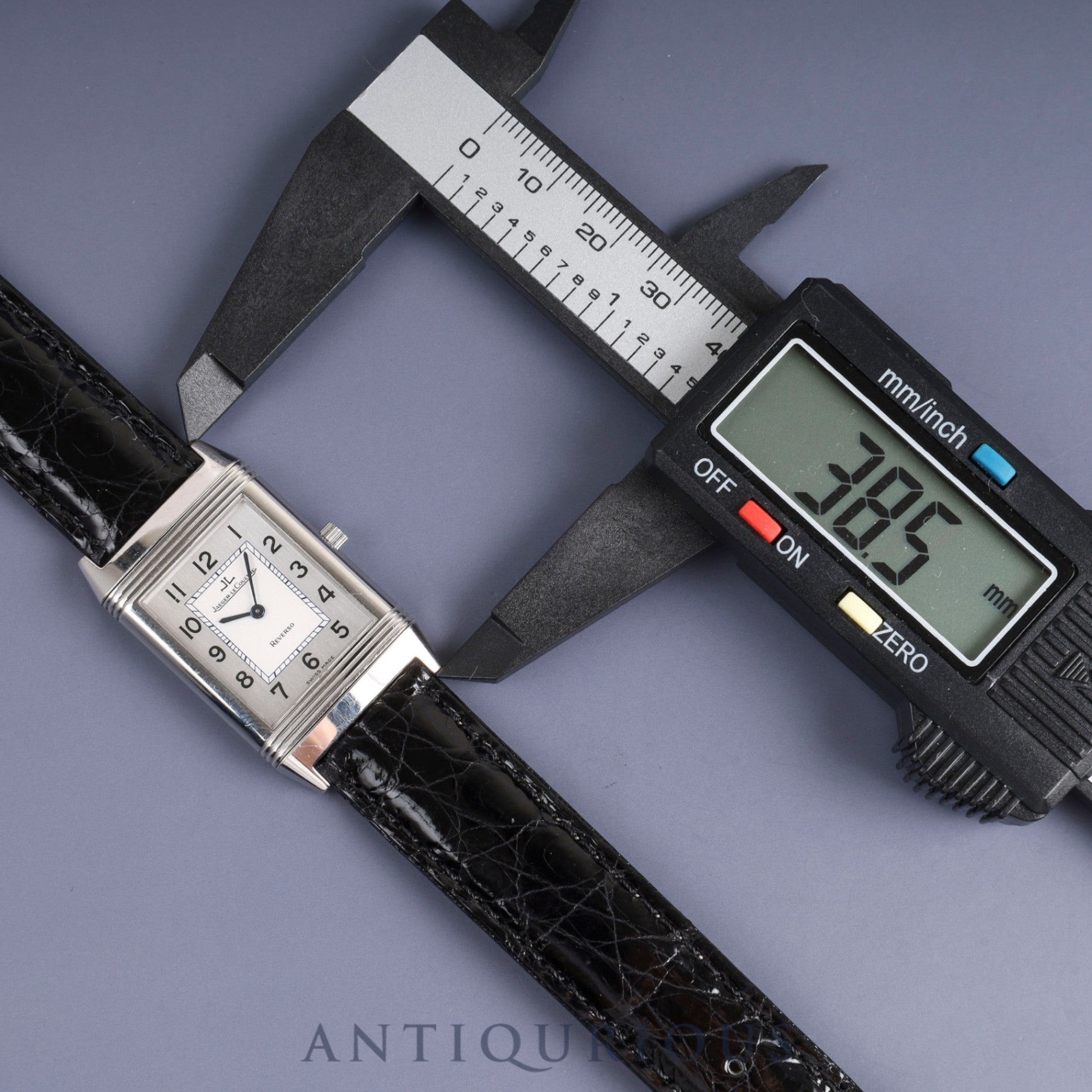 ジャガー・ルクルト レベルソクラシック 250.8.86 手巻き Cal.846/1 SS 革 純正バックル(SS) シルバー文字盤 箱 冊子 保証書(2003年)純正革ベルト オーバーホール済み