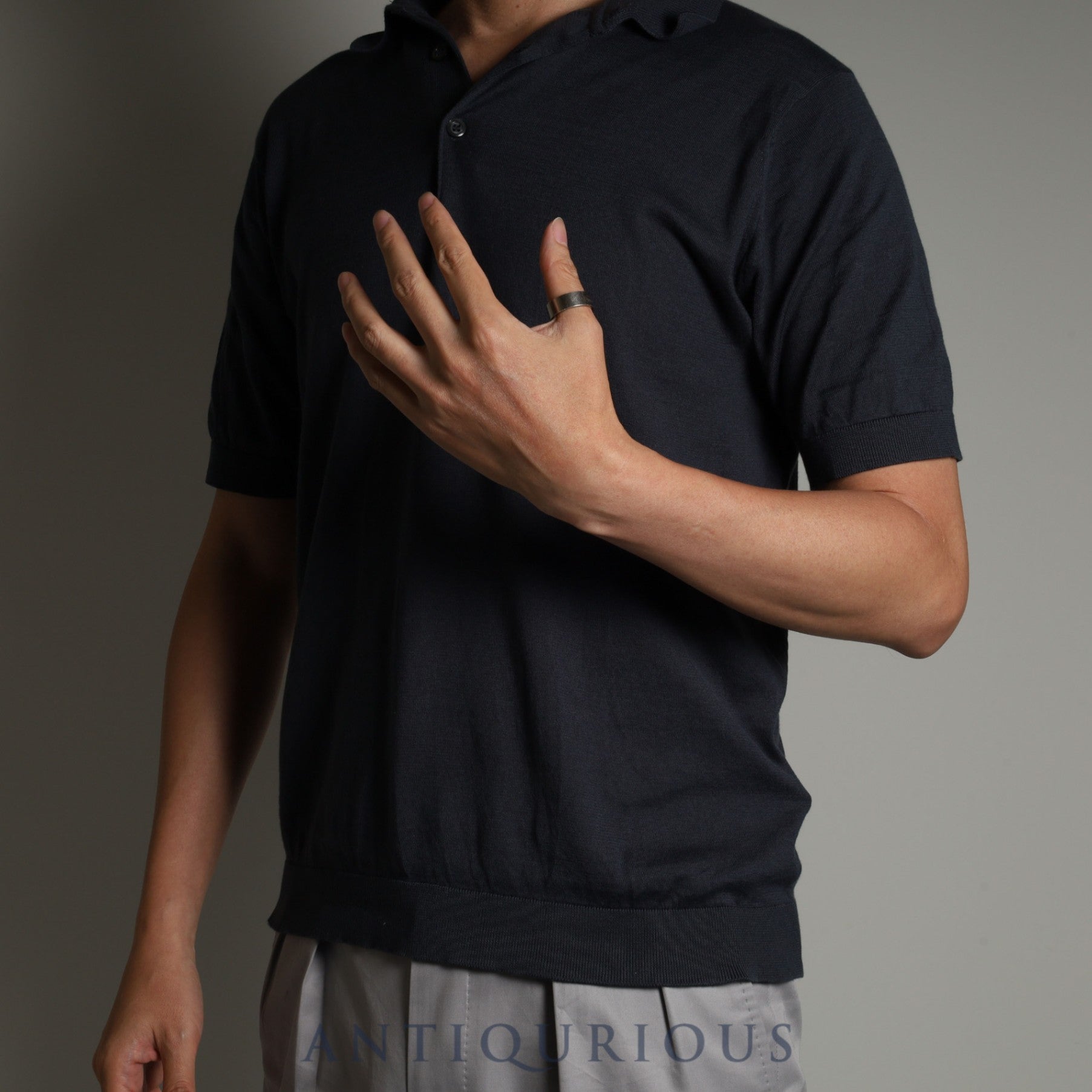 メゾンマルジェラ リング ロゴ スターリングシルバー