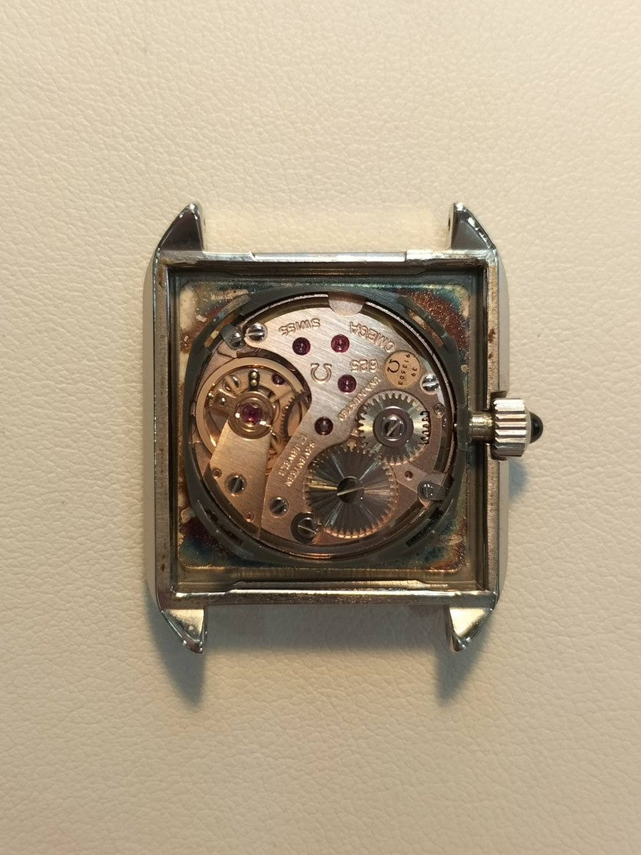 オメガ デ・ヴィル 511.0502 手巻き Cal.625 SS 純正革ベルト 純正尾錠(SS)シルバーローマン文字盤 オーバーホール済み