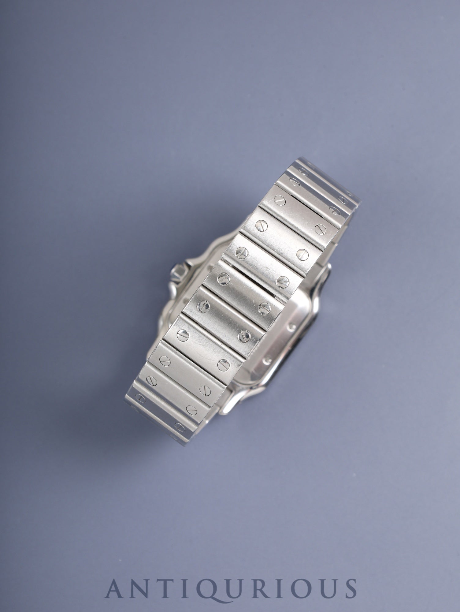 カルティエ サントス ガルベ LM W20055D6 / 2319 自動巻き Cal.120 SS SS シルバーギョーシェ文字盤 オーバーホール済み