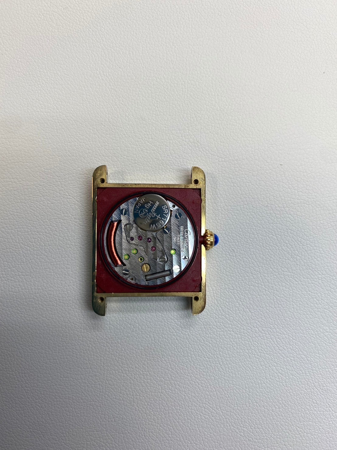 カルティエ マストタンク LM 590005 クォーツ Cal.90 SV925 革 純正Dバックル(GP)オパラン文字盤 オーバーホール済み