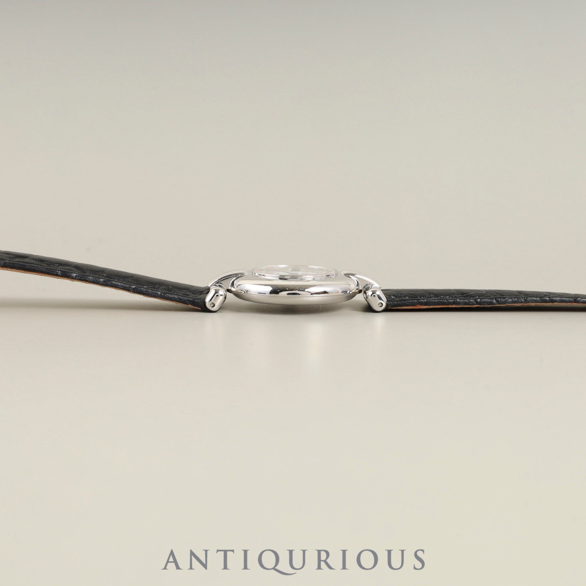 カルティエ マストコリゼ W1001665 / 690002 クォーツ Cal.90.06 SV925 革 純正Dバックル(SS) ホワイトローマン文字盤 箱 冊子 保証書(1995年) オーバーホール済み