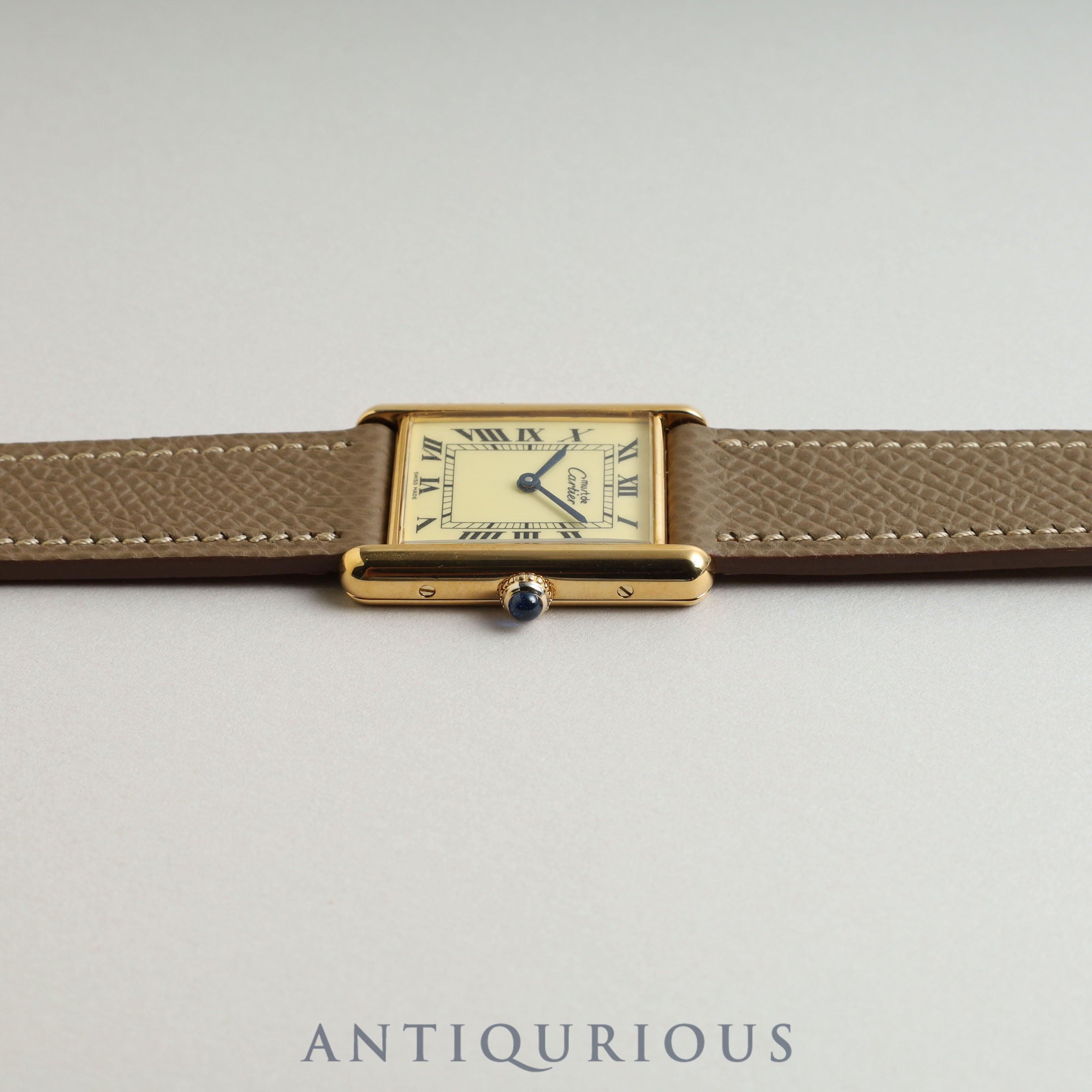 カルティエ マストタンク LM アイボリー文字盤 新品仕上げ済み 2023年7月コンプリートサービス済み