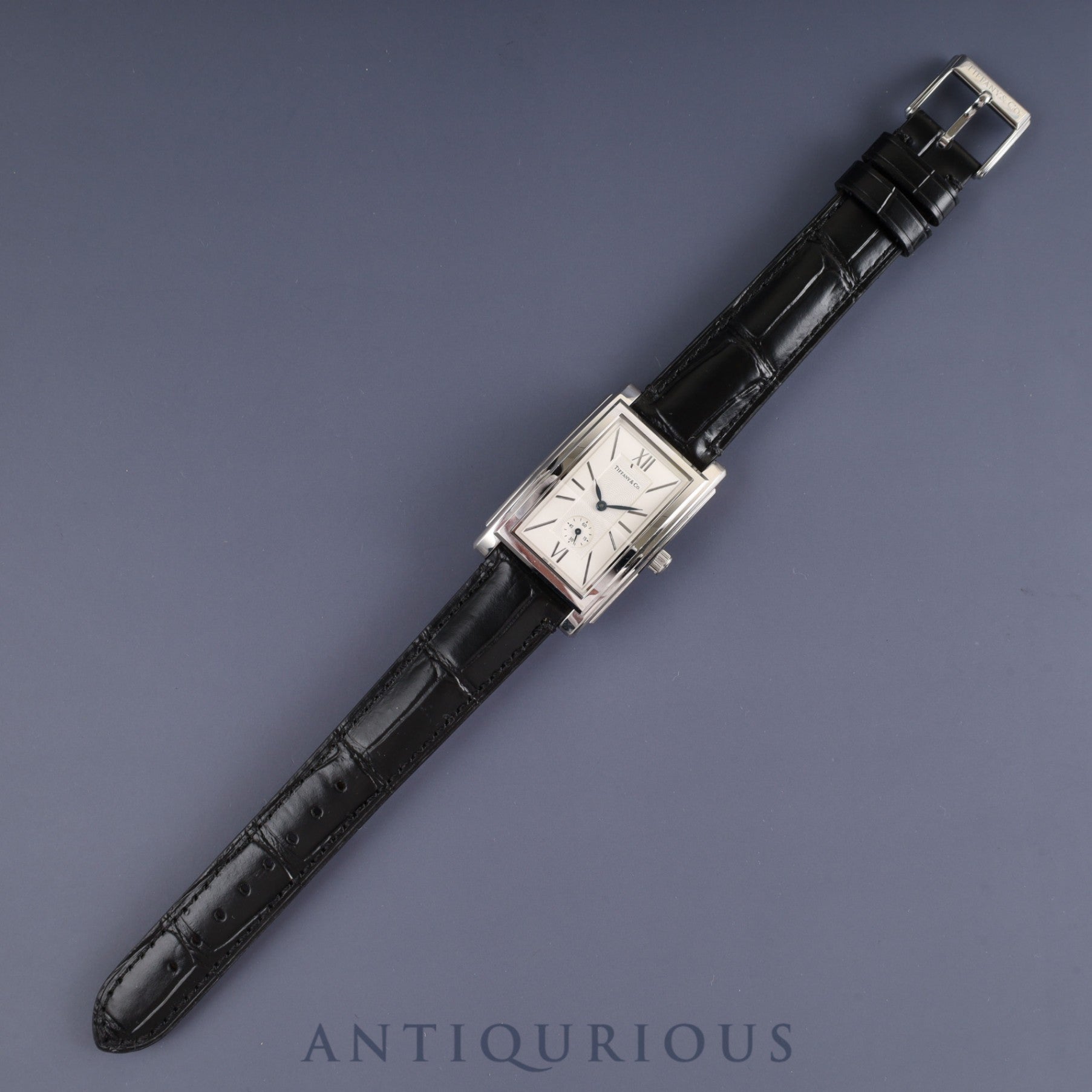 ティファニー グランドスモールセコンド Z0030.13.10A21A40A クォーツ Cal.980.163 SS 革 純正尾錠(SS) ホワイト文字盤 オーバーホール済み