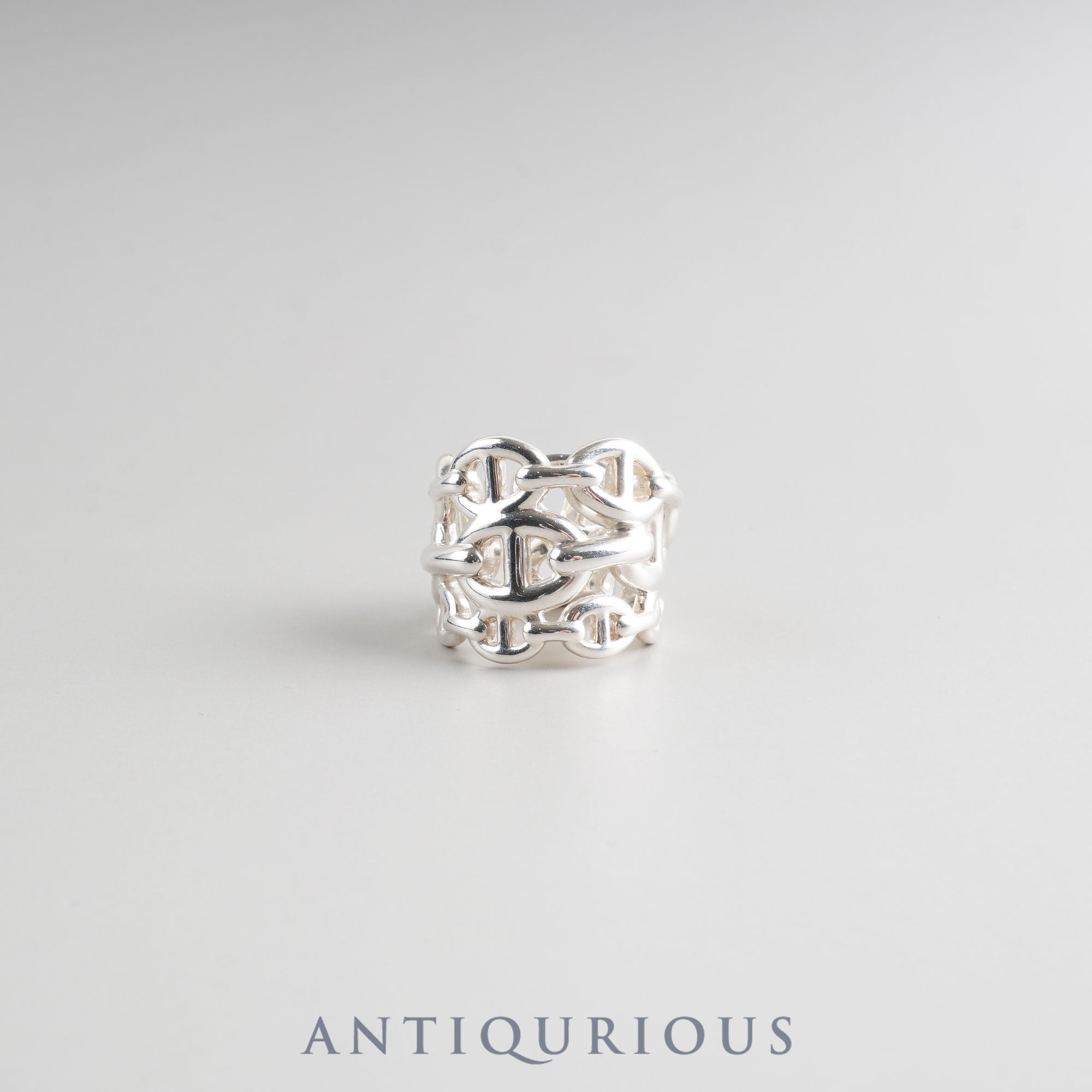 Hermes Ring Chaine d'Ancre Anchaine GM SV925 50 Size 10