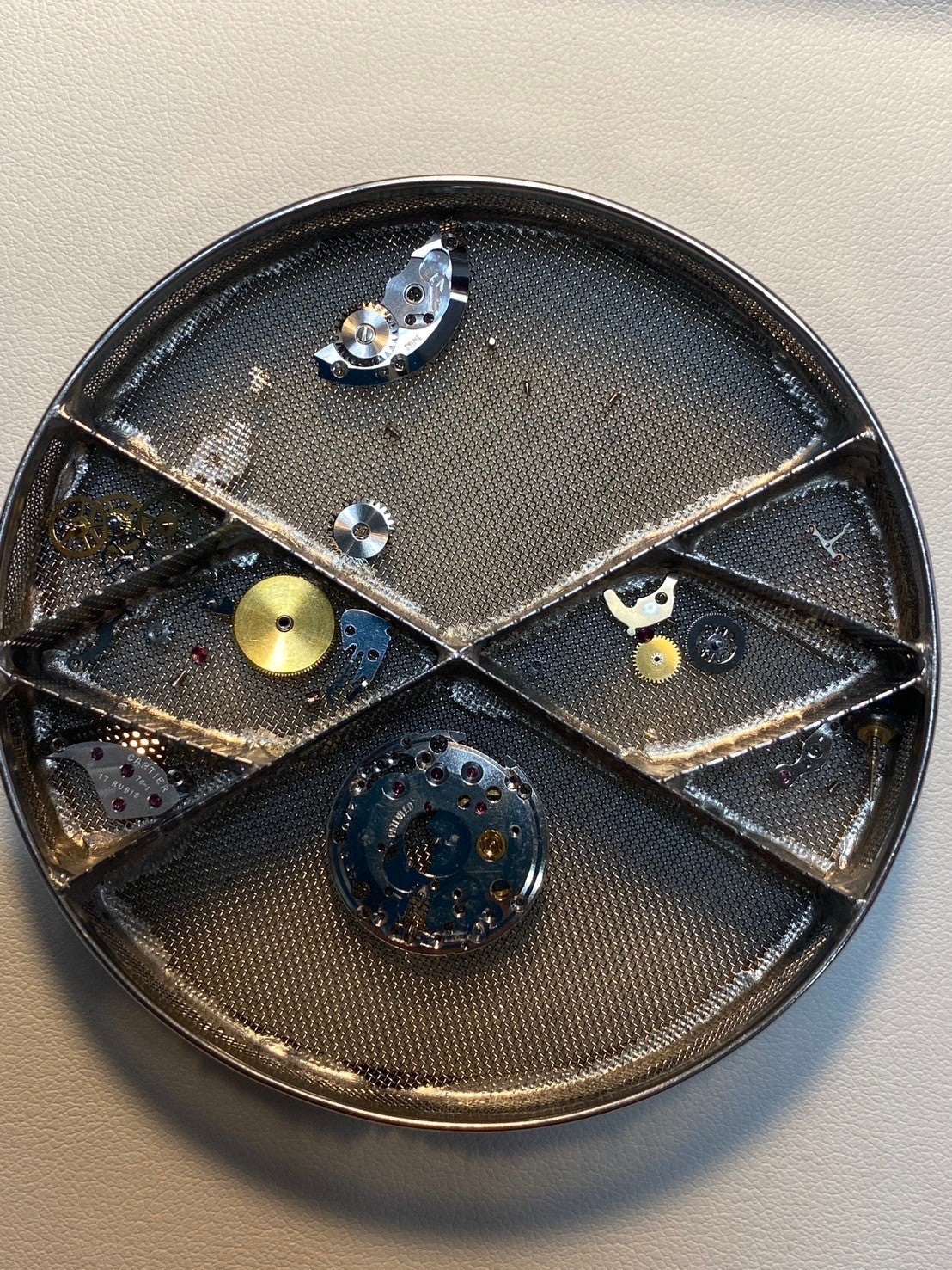 Cartier Must Tank SM Manual winding Cal.78-1 SV925 Leather Genuine buckle (GP) Ivory Roman dial Overhauled