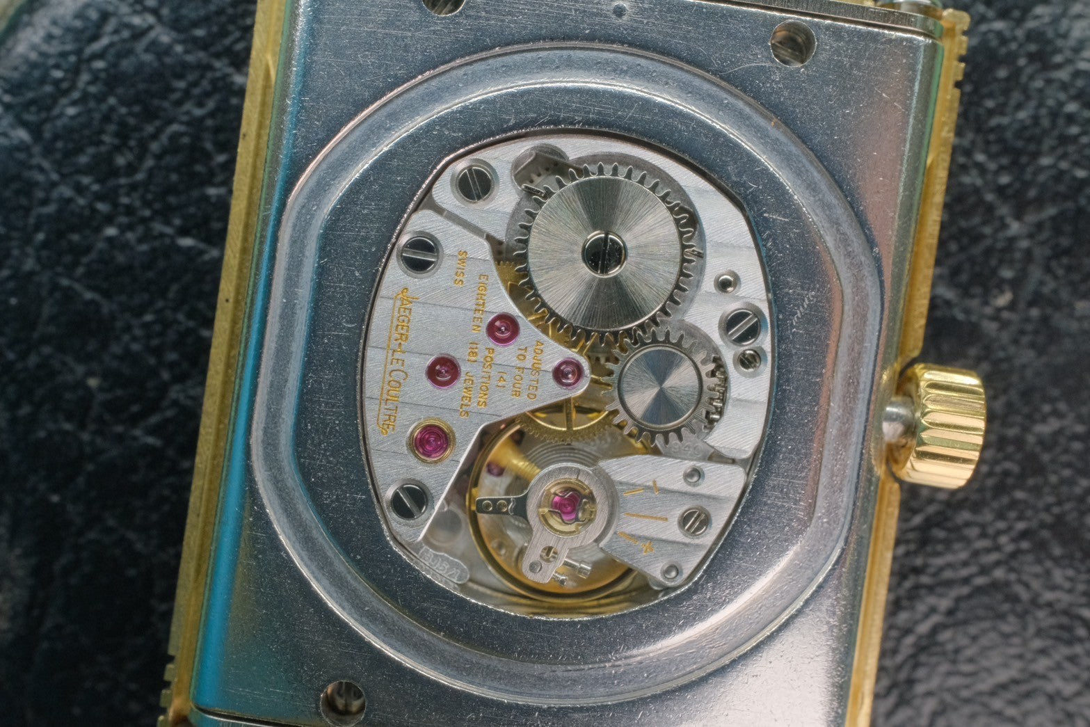 ジャガー・ルクルト レベルソ クラシック Q250541F / 252.5.86 手巻き Cal.846/1 SS/YG 革 純正バックル(SS) シルバーアラビア文字盤 オーバーホール済み