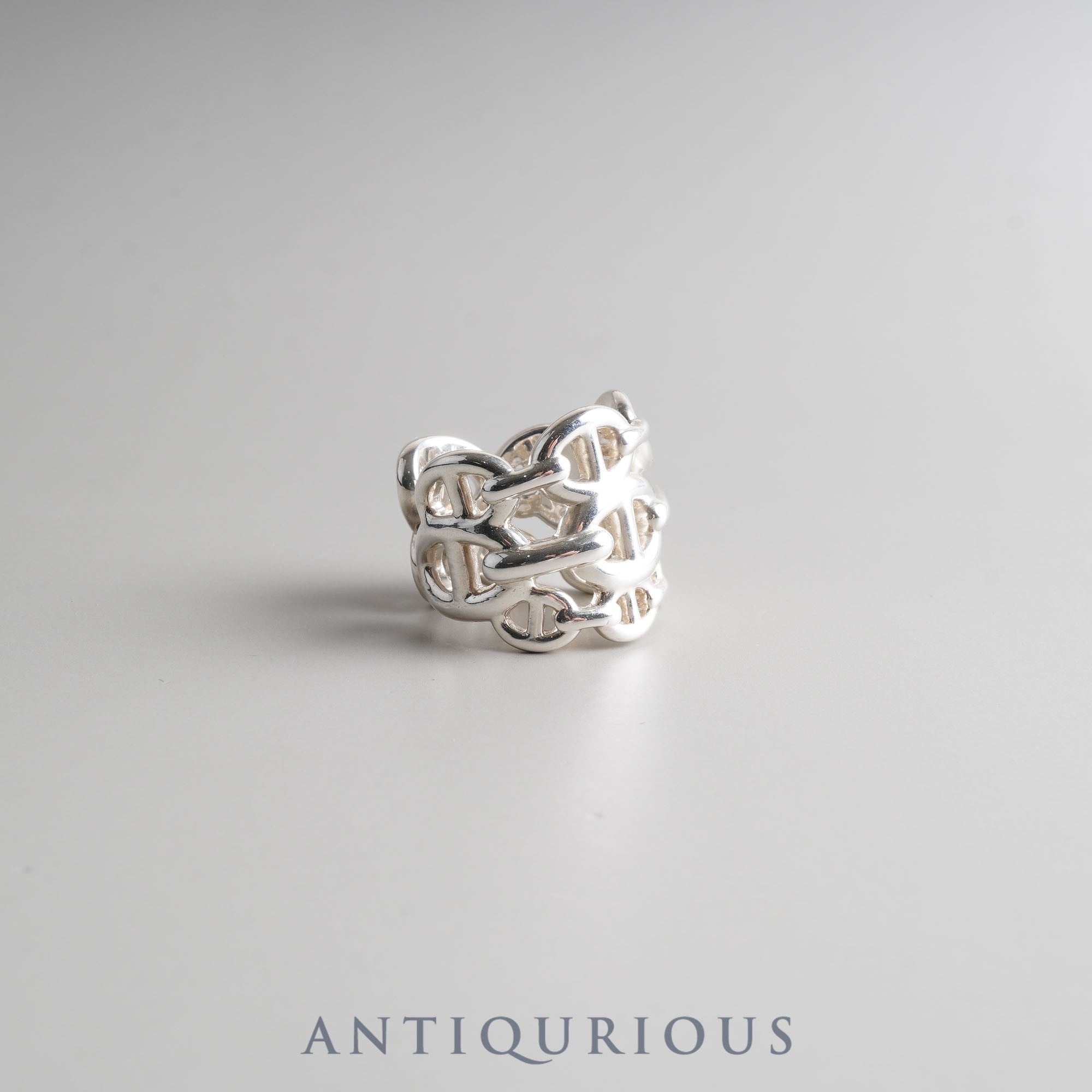 Hermes Ring Chaine d'Ancre Anchaine GM SV925 50 Size 10