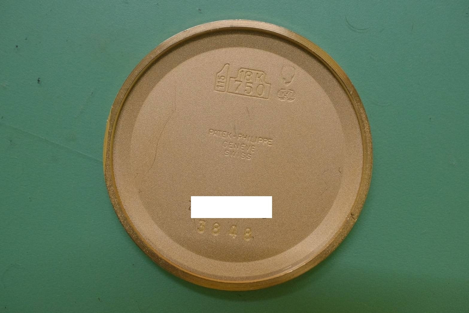 パテック・フィリップ ゴールデンエリプス 3848J-062 手巻き Cal.215 750YG 純正革ベルト 純正尾錠(750)ダイヤ12Pブルー文字盤 箱 アーカイブ(1991年)