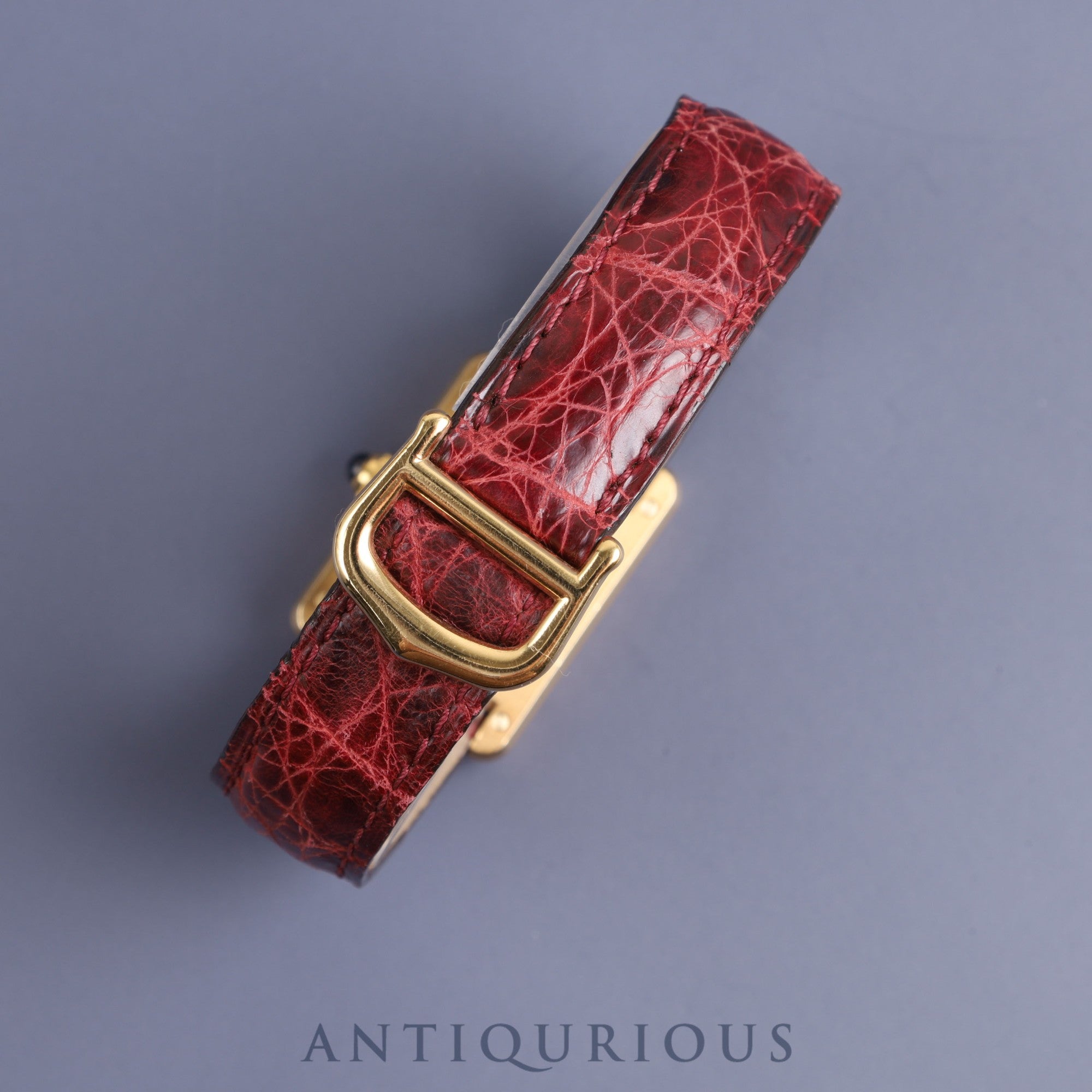 カルティエ マストタンク SM W1005554 / 5057001 クォーツ Cal.057 SV925 純正革ベルト 純正Dバックル オパラン文字盤 保証書(1998年)オーバーホール済み