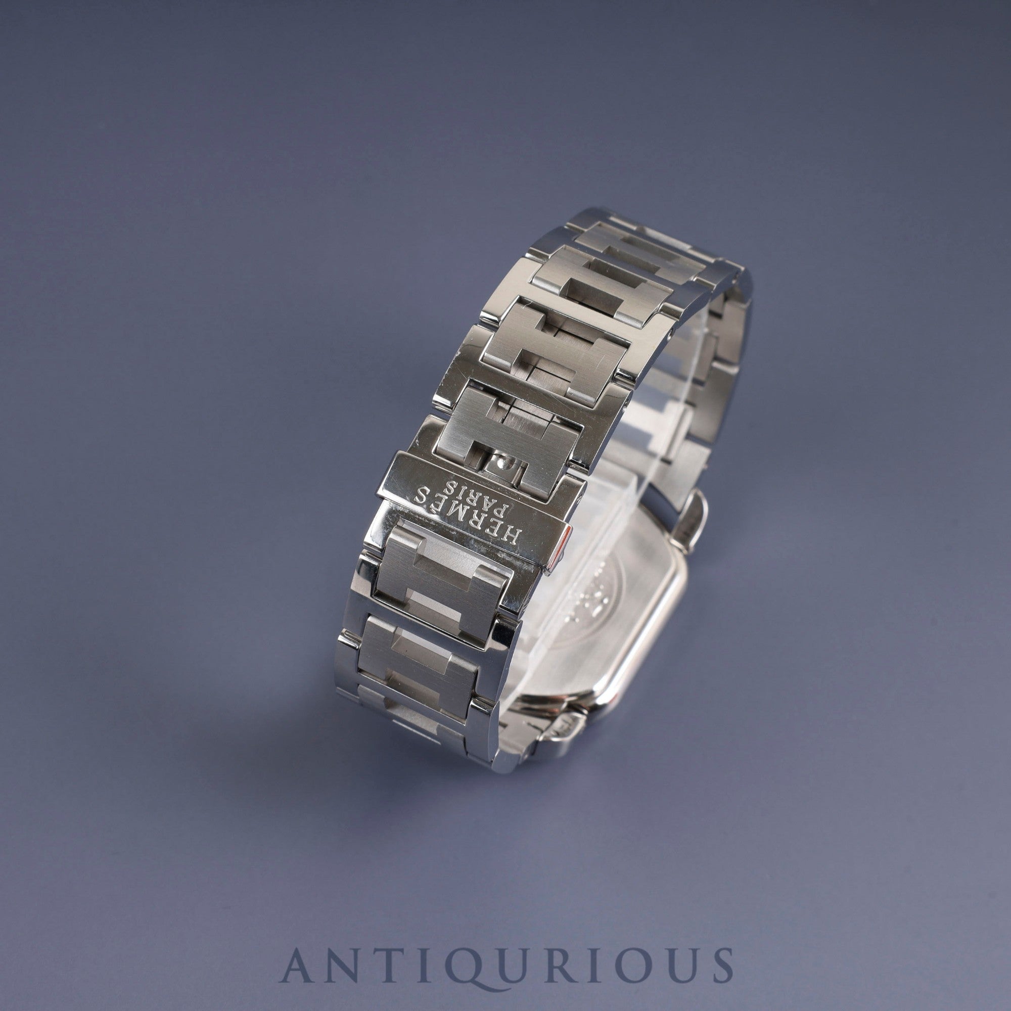 Hermes Rally RA1.810 Quartz Cal.980.163 SS SS Gray Dial Box Warranty (2009) Overhauled