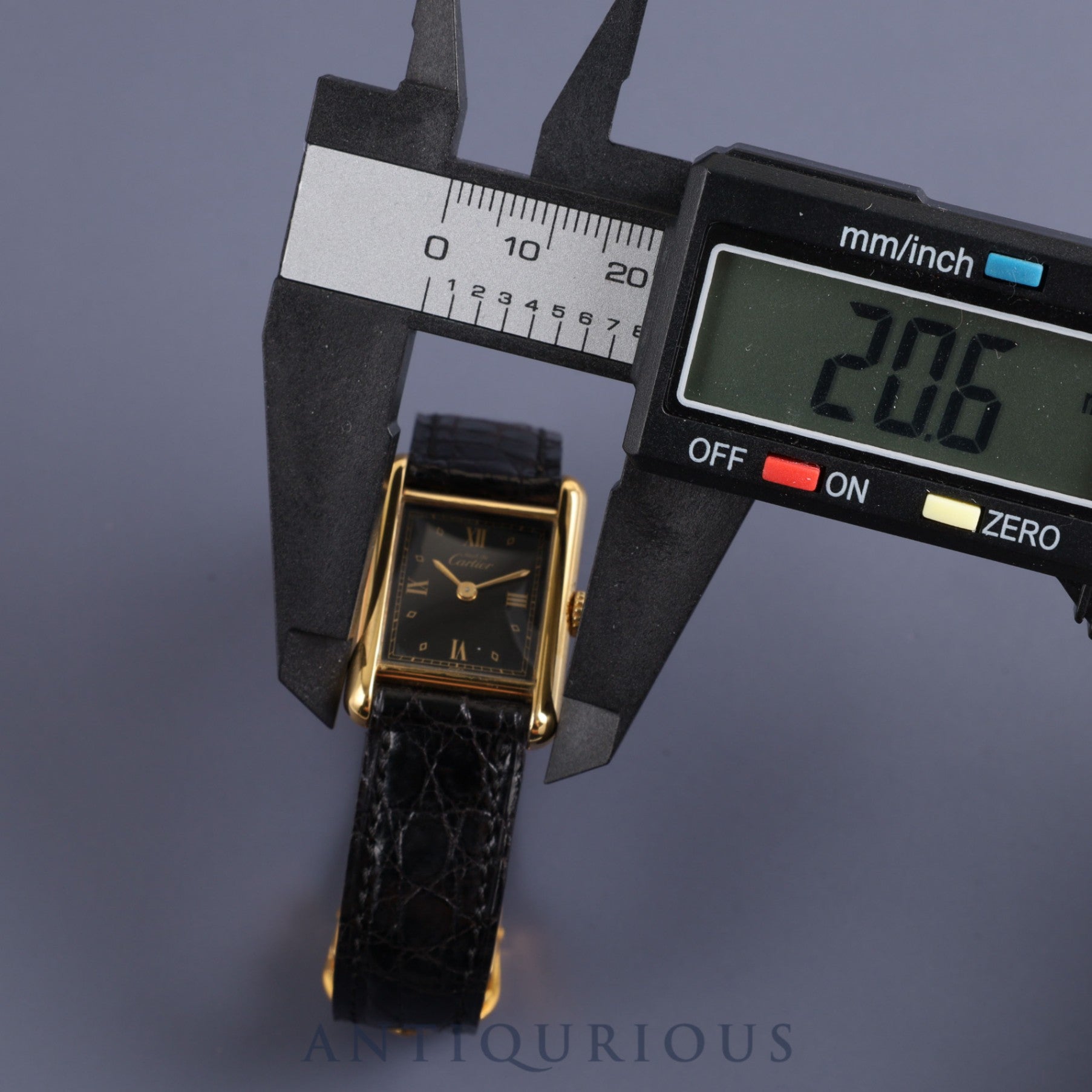 カルティエ マストタンク SM 5057001 クォーツ Cal.057 SV925 純正革ベルト 純正Dバックル ブラック飛びローマン文字盤 保証書(1993年 ) オーバーホール済み