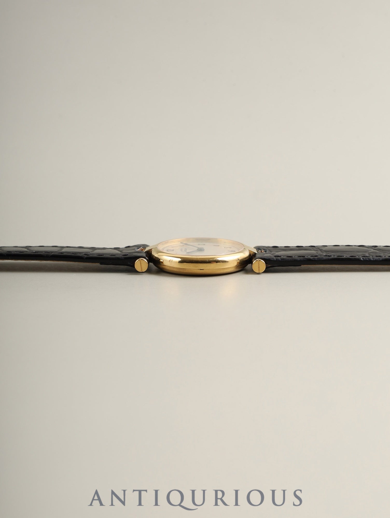 カルティエ マスト ヴァンドーム VLC SM W1002154 / 590004 クォーツ Cal.90 SV925 革 純正ピンバックル(GP)アラビア文字盤(SWISS表記) オーバーホール済み