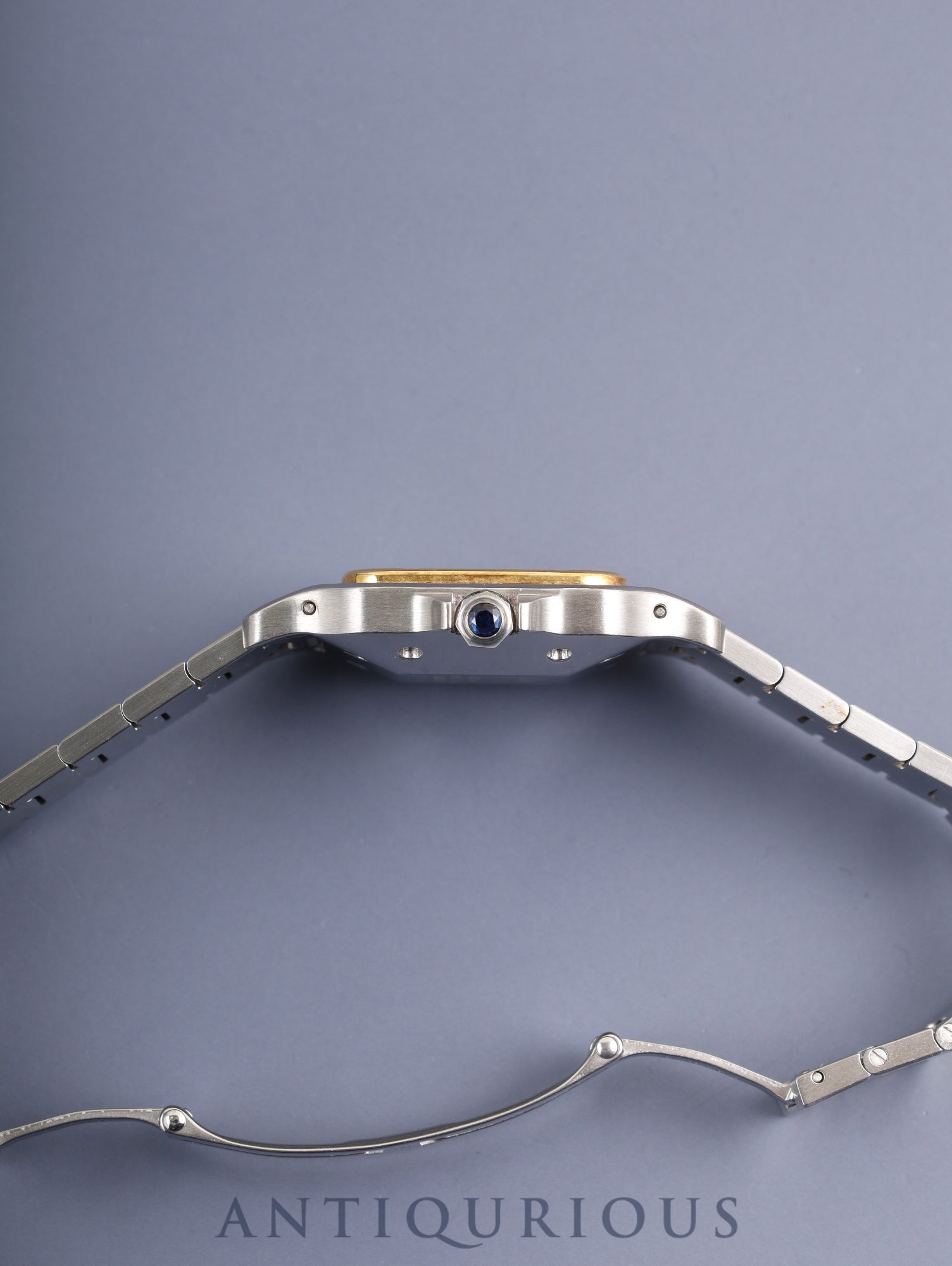 Cartier Santos Galbee LM 81036288/2961 Automatic Caliber 2671 Stainless Steel/Yellow Gold White Roman Dial Overhauled