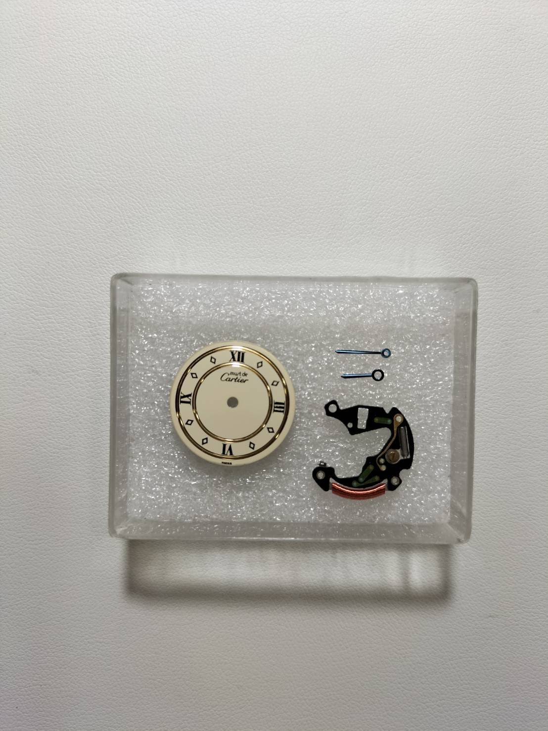 カルティエ マスト ヴァンドーム VLC SM 590004 クォーツ Cal.90 SV925 革 純正ピンバックル(GP)アイボリー4点飛びローマン文字盤(SWISS表記)オーバーホール済み