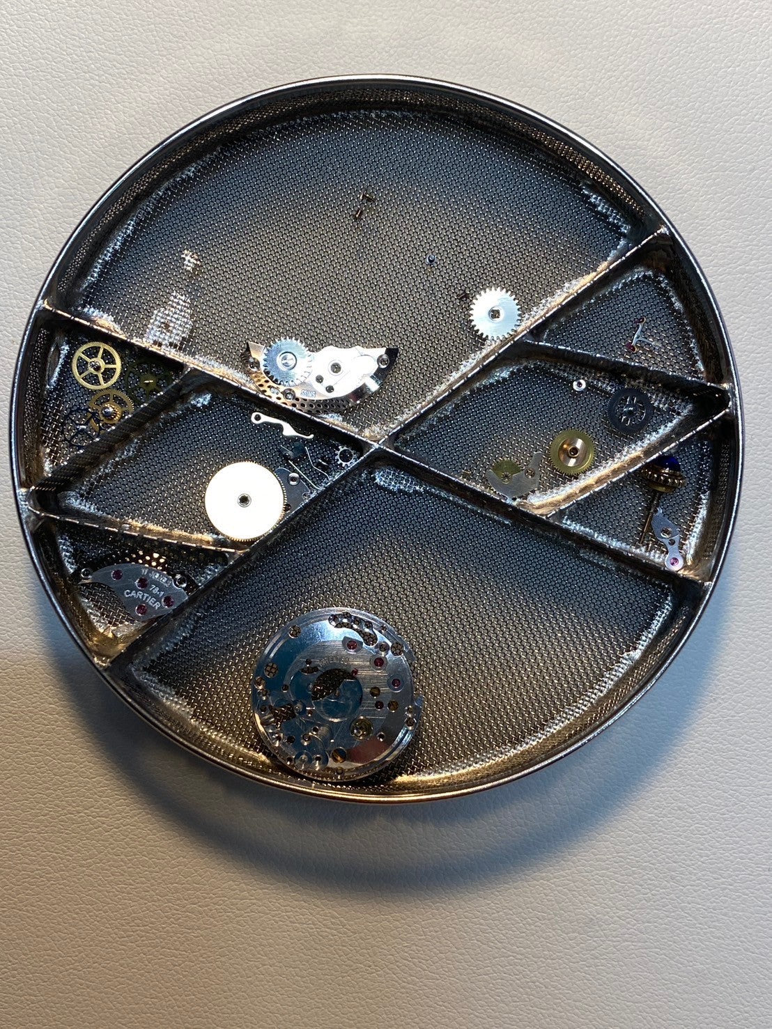 カルティエ マストタンク SM 手巻き Cal.78-1 SV925 純正革ベルト 純正尾錠(GP)ブラックローマン文字盤 オーバーホール済み