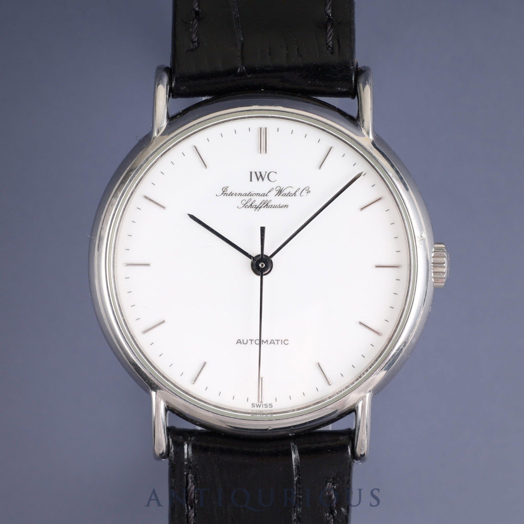 アイダブリュシー ポートフィノ 3513 1 自動巻き Cal.37521 SS 革 純正尾錠(SS) ホワイト文字盤 オーバーホール済み IWC