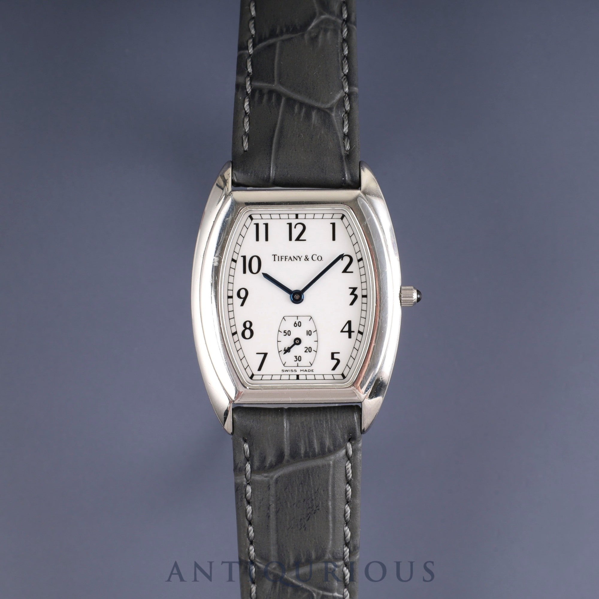 ティファニー クラシックトノー スモールセコンド 515.1018 クォーツ Cal.980-163 SS 革 純正尾錠(SS) ホワイトアラビア文字盤 オーバーホール済み