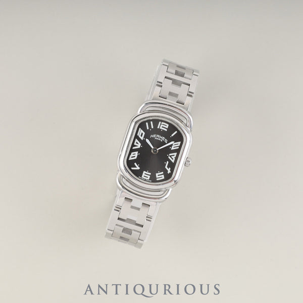Hermes Rally RA1.210 Quartz Cal.976.001 SS SS Gray Dial Overhauled