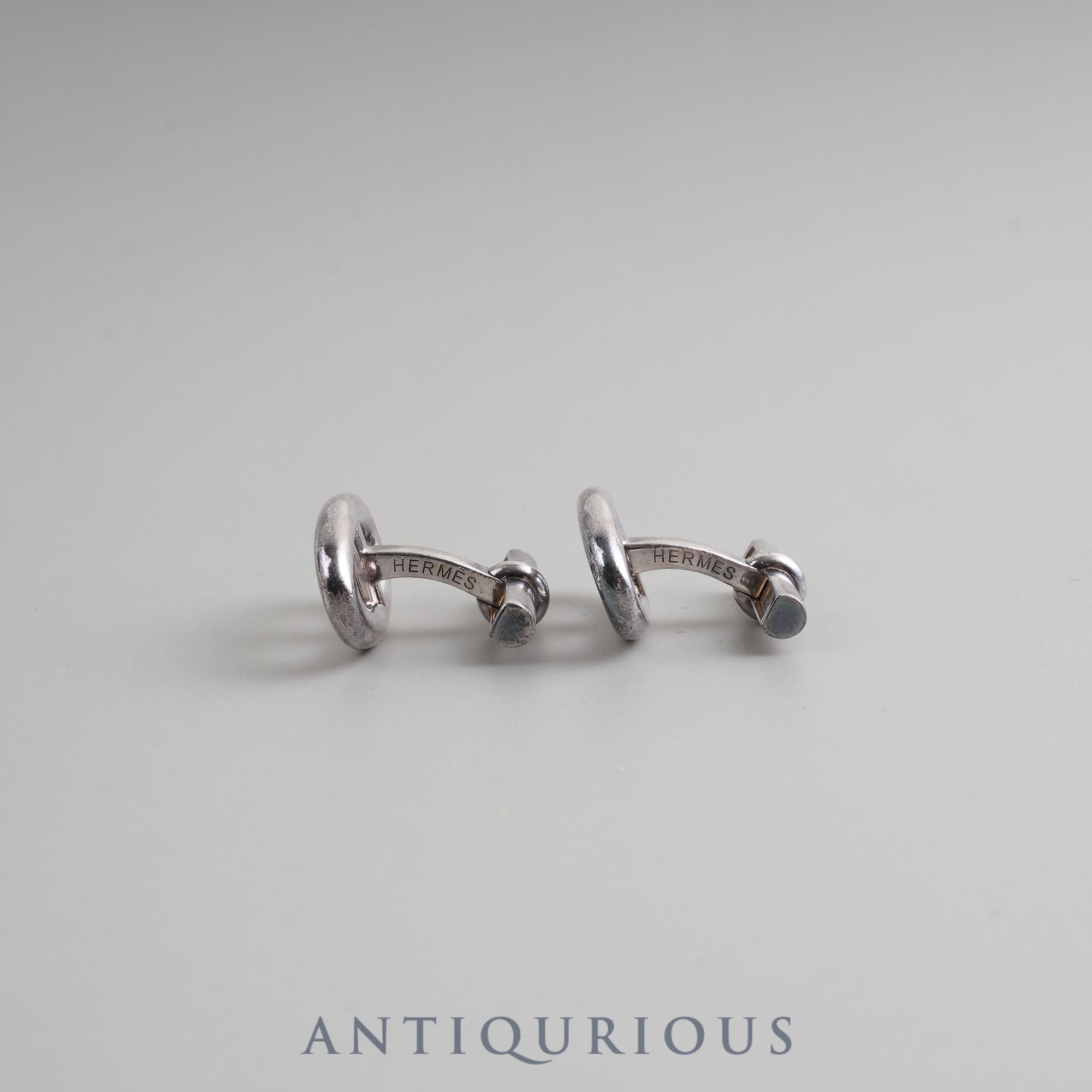 Hermes Cufflinks Chaine d'Ancre SV925 Box Card