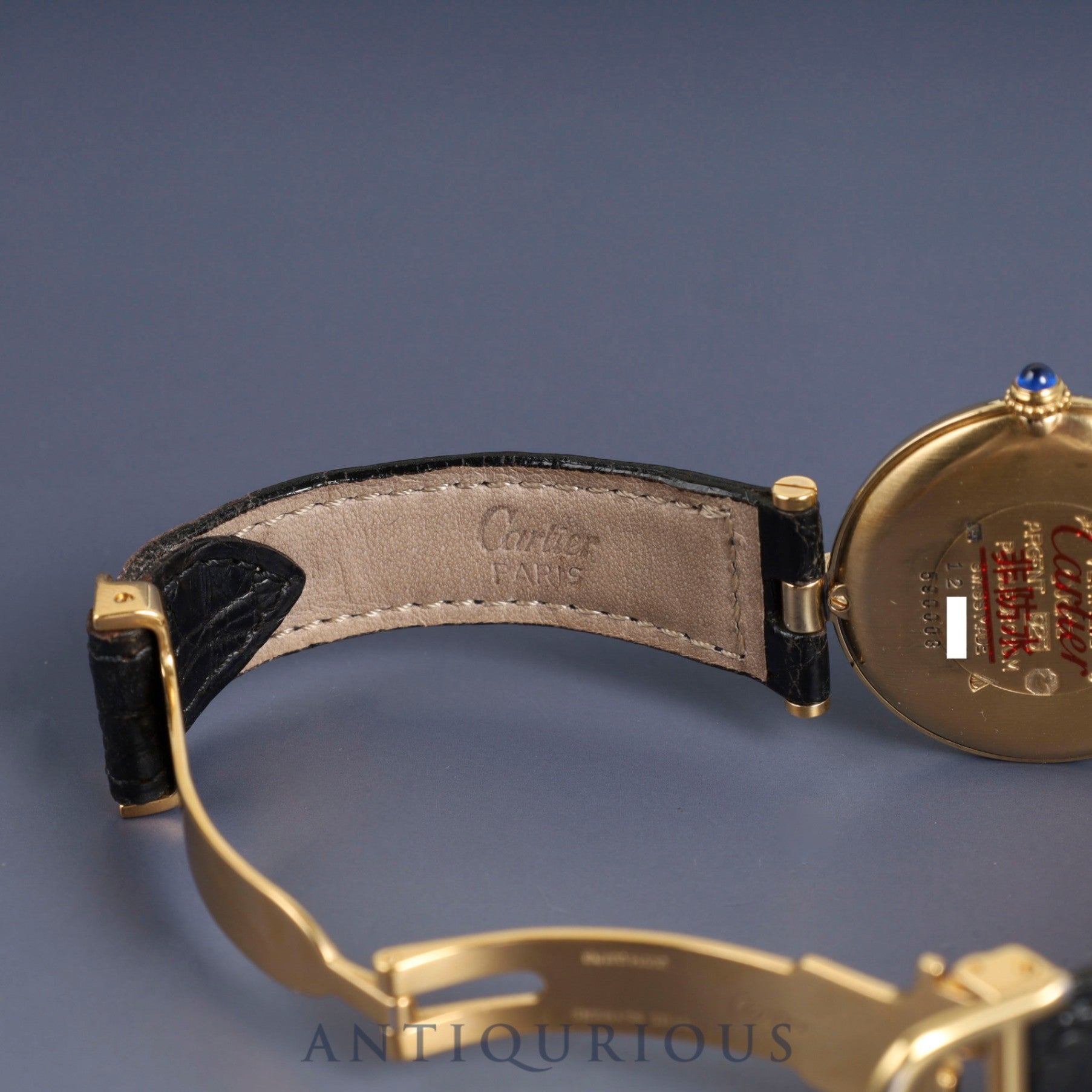 Cartier Must Vendome 590003 / W1005454 Quartz Cal.690 SV925 Genuine leather strap Genuine D buckle (GP) Opalan dial Overhauled