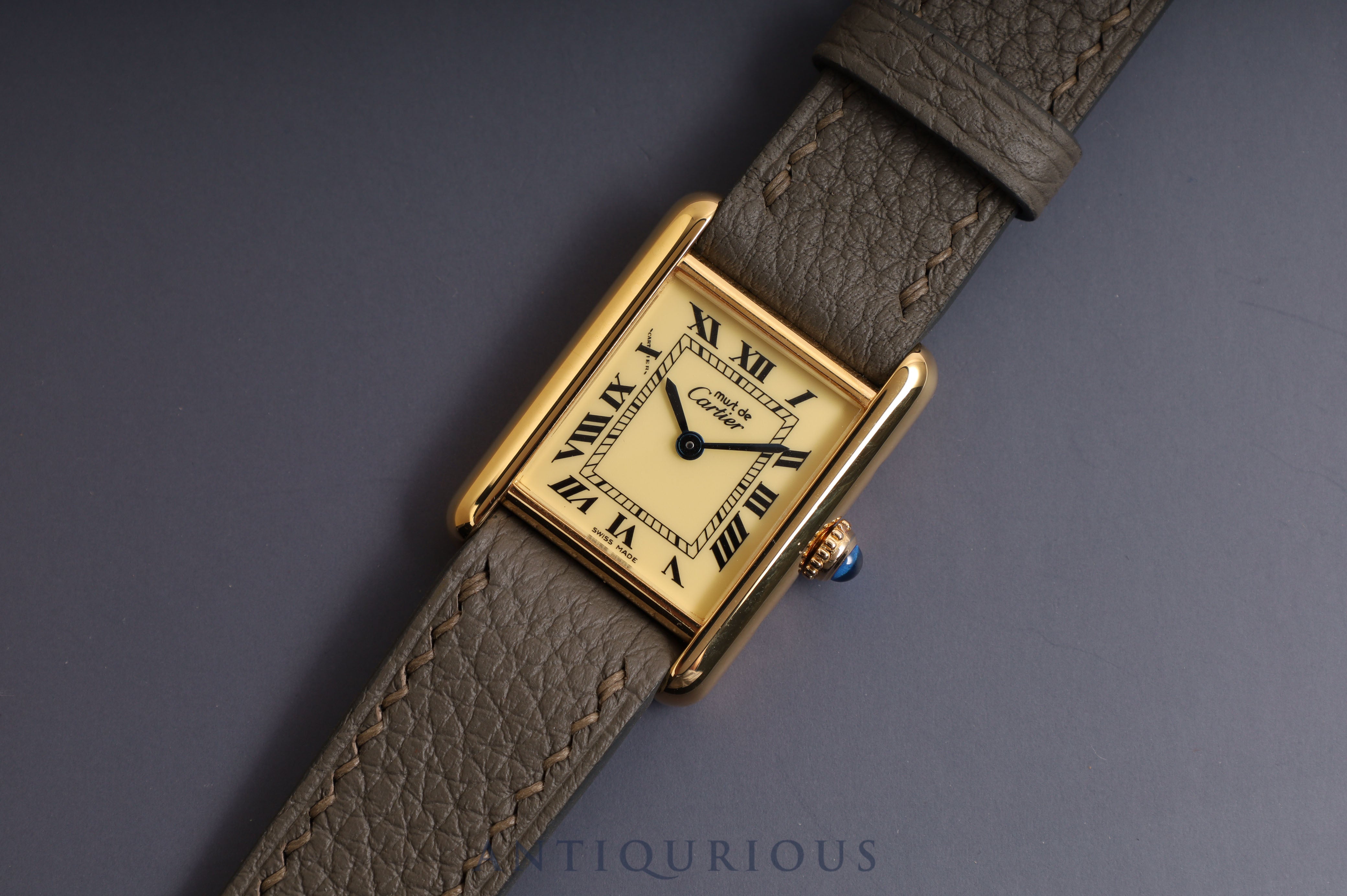 カルティエ マストタンク SM QZ アイボリーローマン文字盤 5057001 コンプリートサービス 新品仕上げ済み