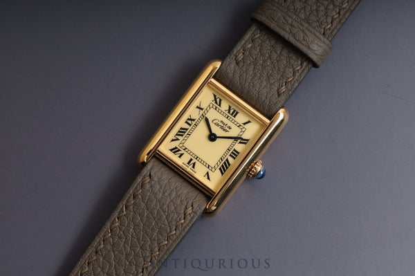 カルティエ マストタンク SM QZ アイボリーローマン文字盤 5057001 コンプリートサービス 新品仕上げ済み