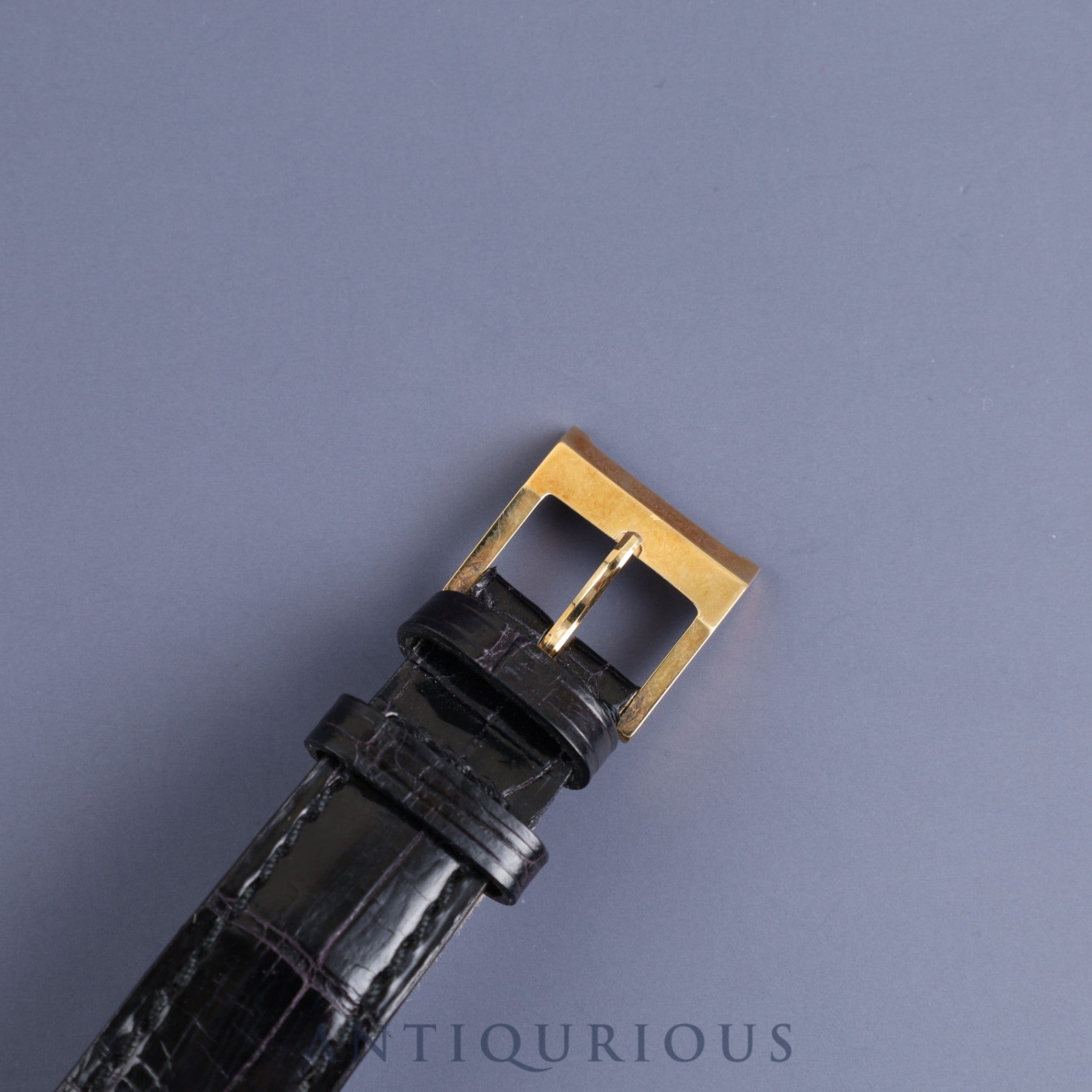 Boucheron Diamant Quartz YG Genuine Leather Strap Genuine Buckle (750) White Dial 23mm 2000s