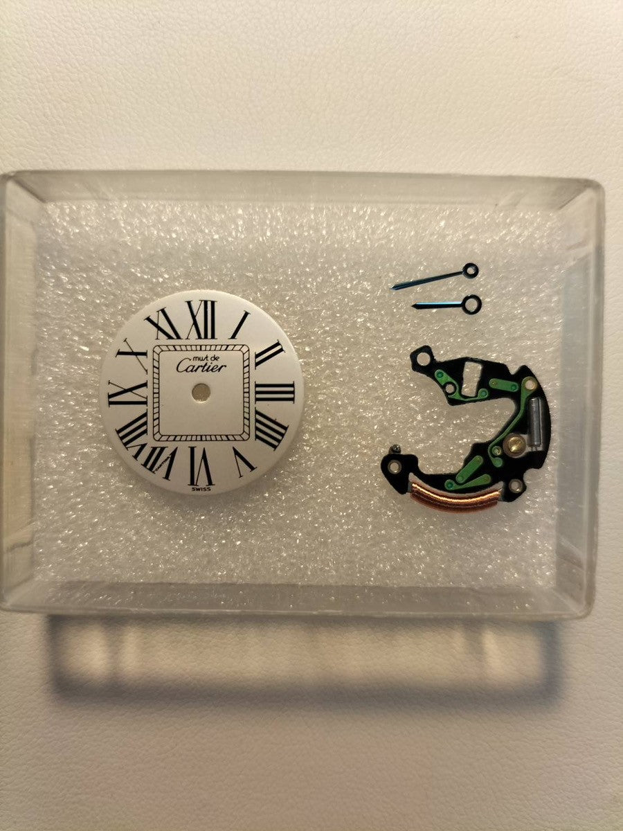 カルティエ マスト ヴァンドーム VLC SM W1005354 / 590004 クォーツ Cal.90 SV925 革 純正Dバックル(GP) オパラン文字盤 箱 オーバーホール済み
