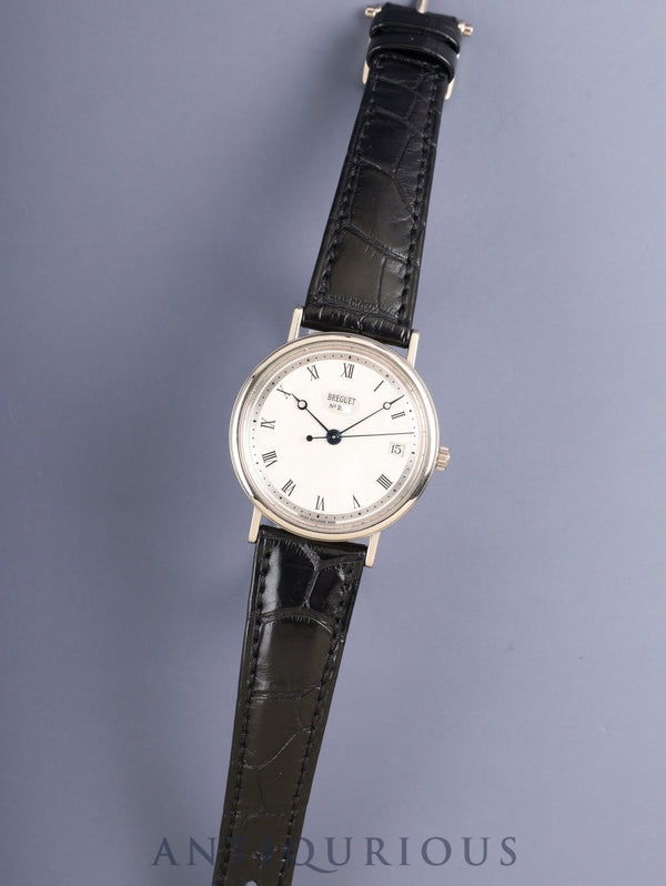 ブレゲ クラシック ツインバレル 5910BB.15.984 自動巻き Cal.591 750WG 純正革ベルト 純正尾錠(750WG)シルバー文字盤 箱 冊子 保証書(2002年)オーバーホール済み