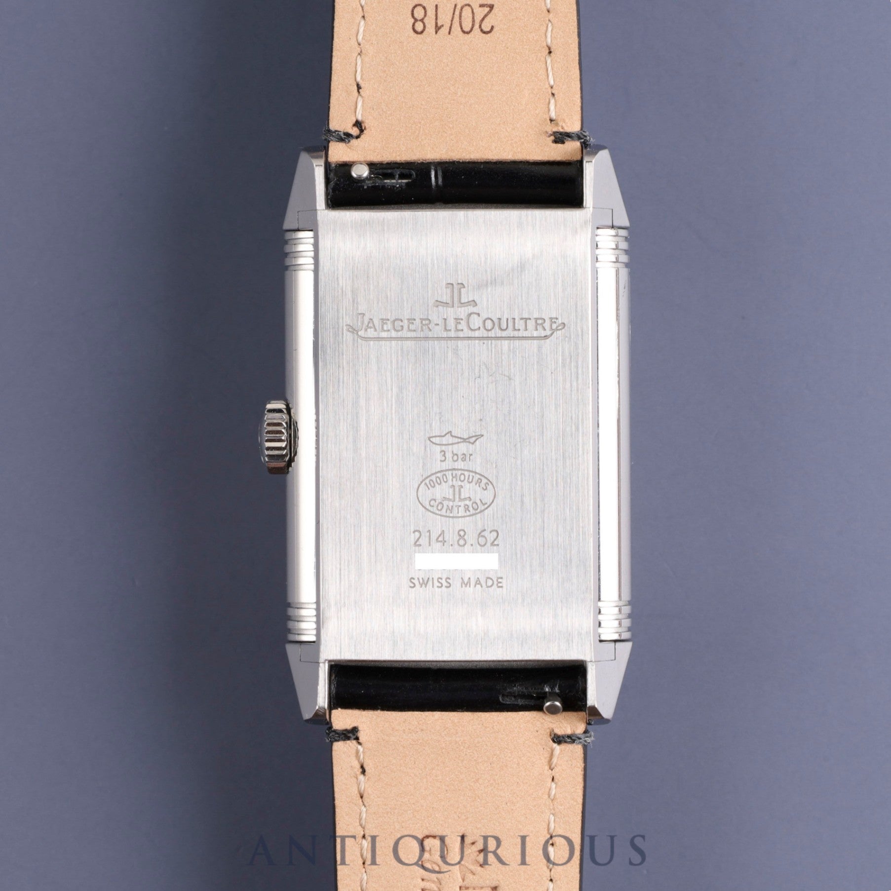ジャガー・ルクルト レベルソ クラシック ラージ スモールセコンド 214.8.62 手巻き Cal.822/2 SS 革 純正尾錠(SS) アラビア文字盤 オーバーホール済み