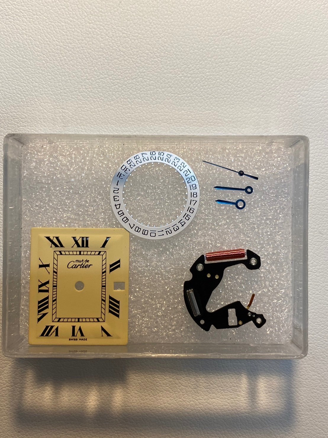 Cartier Must Tank GM (XL) W1017454 / 2413 Quartz Cal.687 SV925 Leather Genuine Buckle (GP) Ivory Roman Dial Overhauled