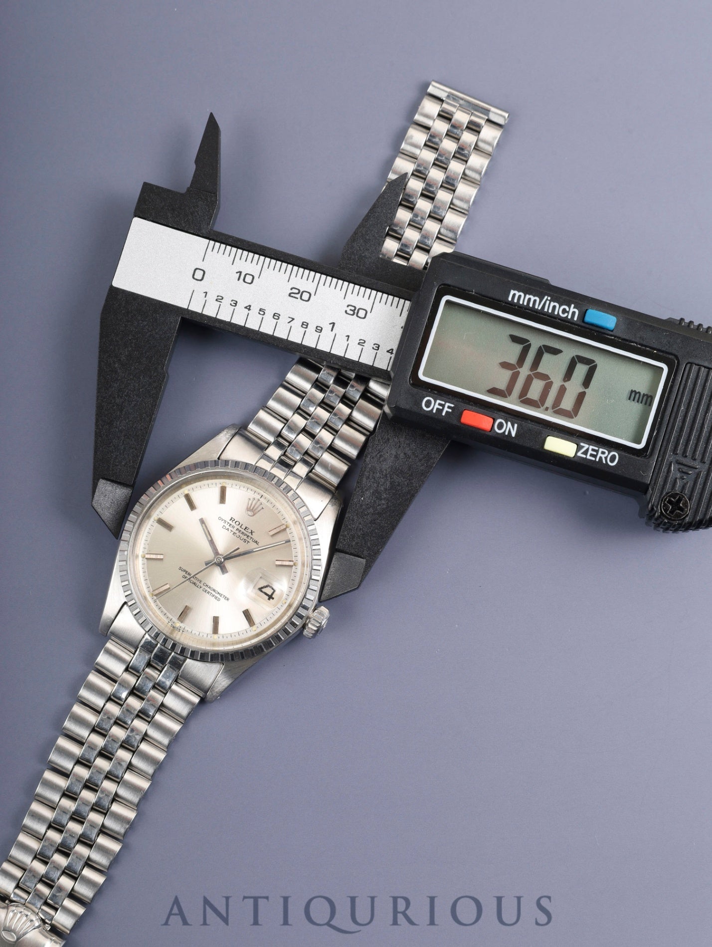 ロレックス デイトジャスト 1603 自動巻き Cal.1570 SS SS シルバー文字盤 24番台(1968年)オーバーホール済み