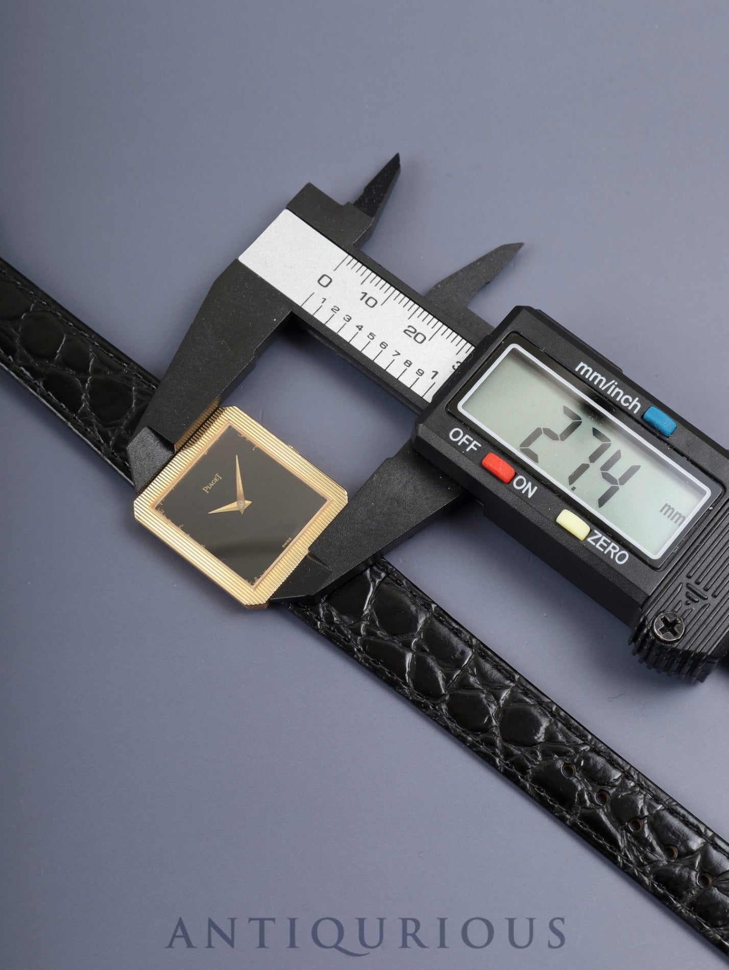 Piaget Protocol 9154 Manual Winding Cal.9P2 750YG Leather Original Pin Buckle (750YG) Black Dial With Original Leather Strap Overhauled