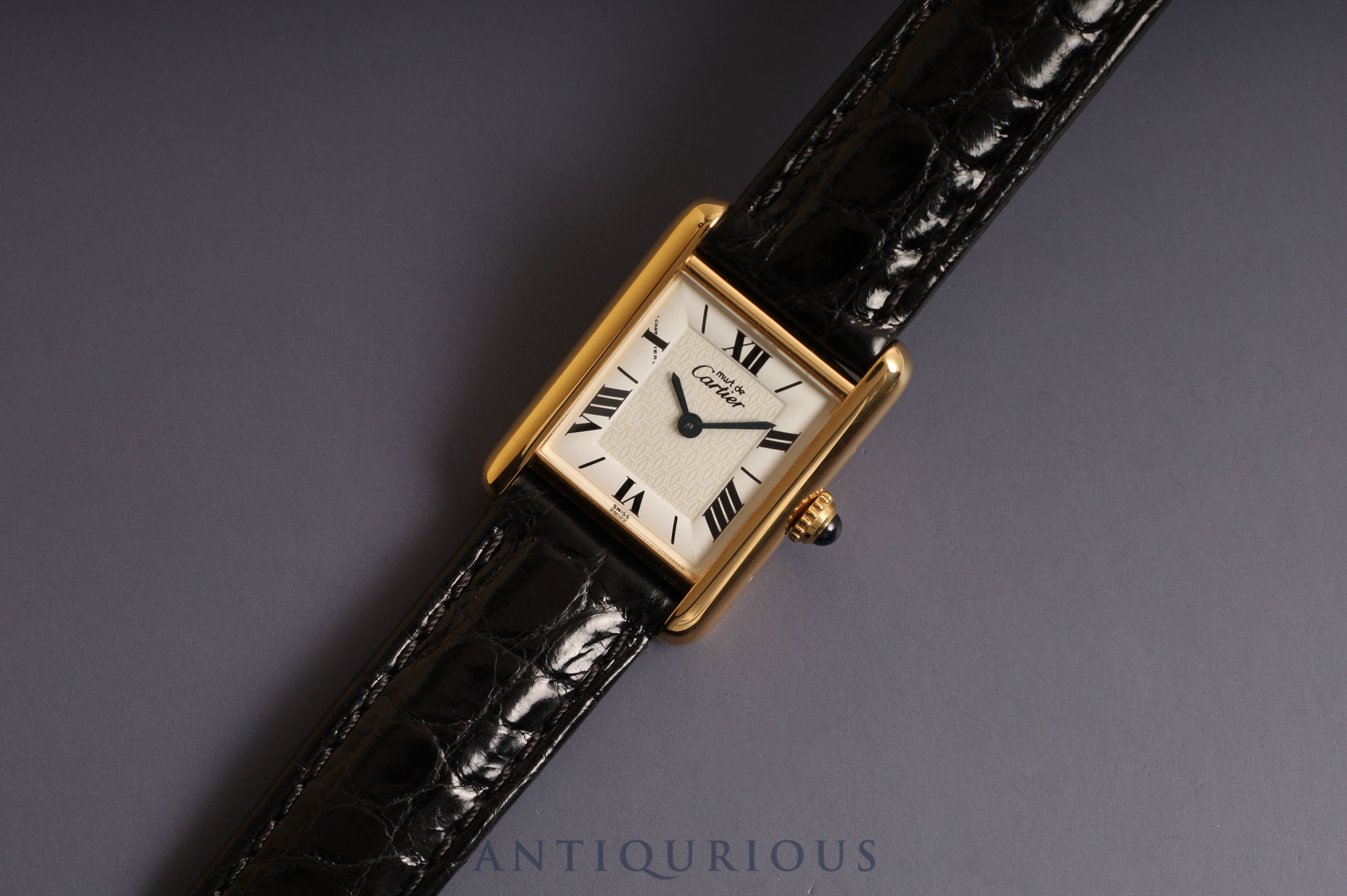 Cartier Must Tank SM QZ Flying Roman Dial
