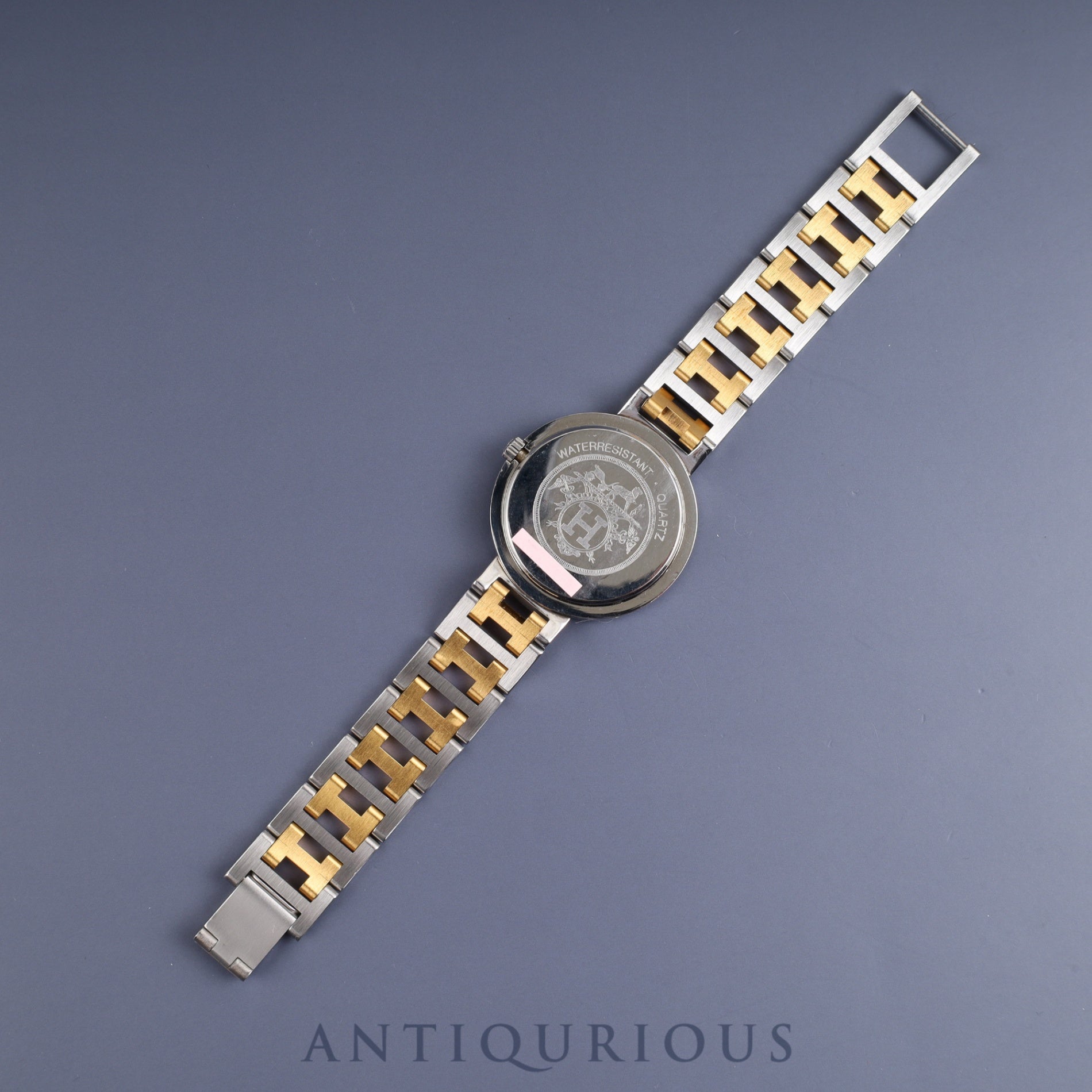 エルメス クリッパー 54.03 クォーツ SS/GP SS/GP アイボリー文字盤 タグ 保証書(無記名)オーバーホール済み